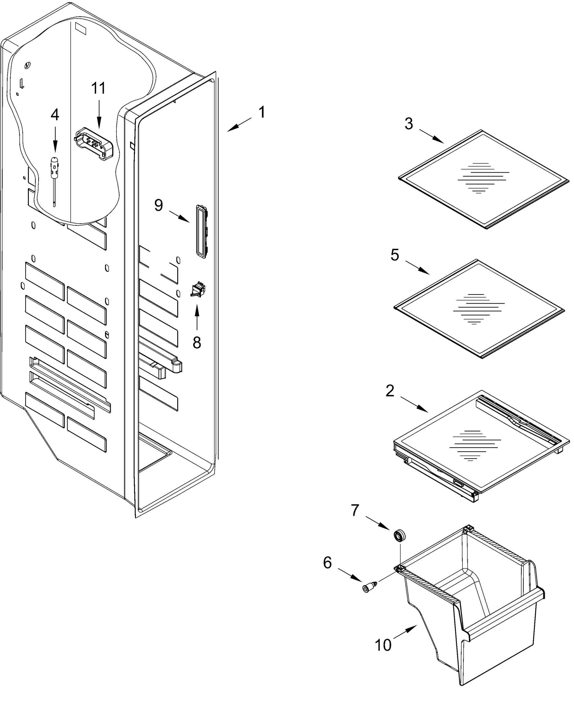 FREEZER LINER PARTS