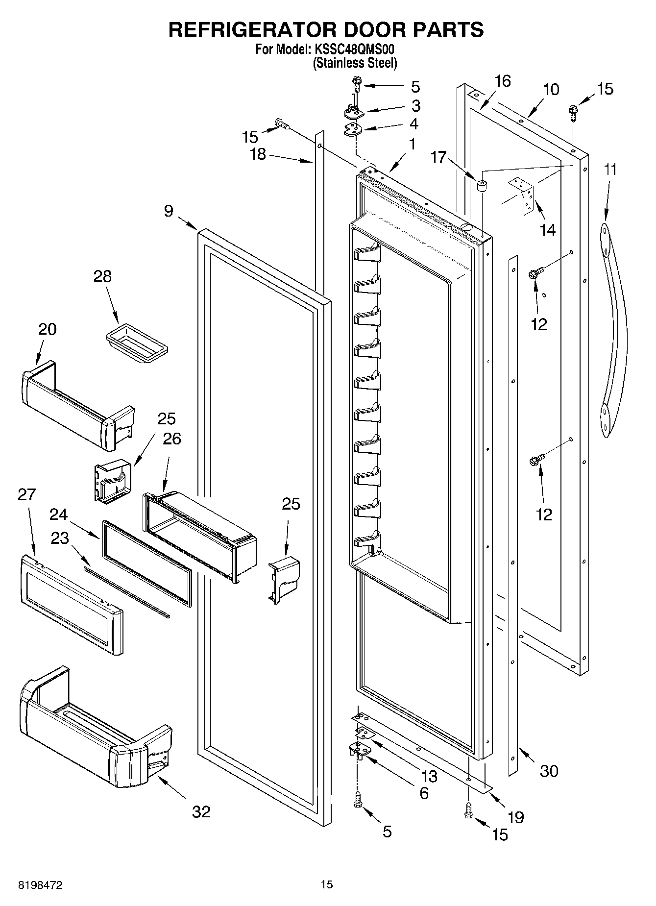 10 - REFRIGERATOR DOOR PARTS