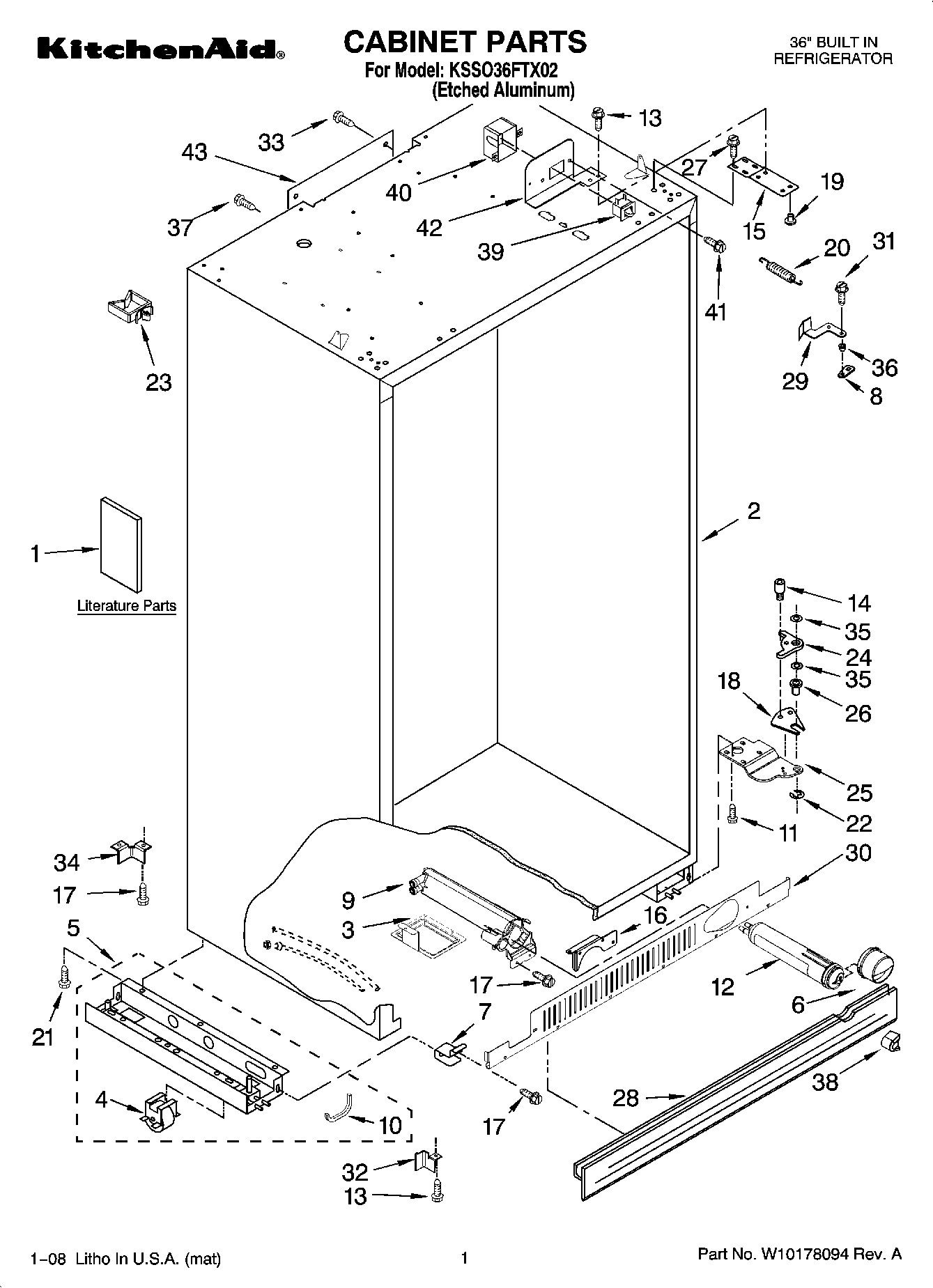 01 - CABINET PARTS