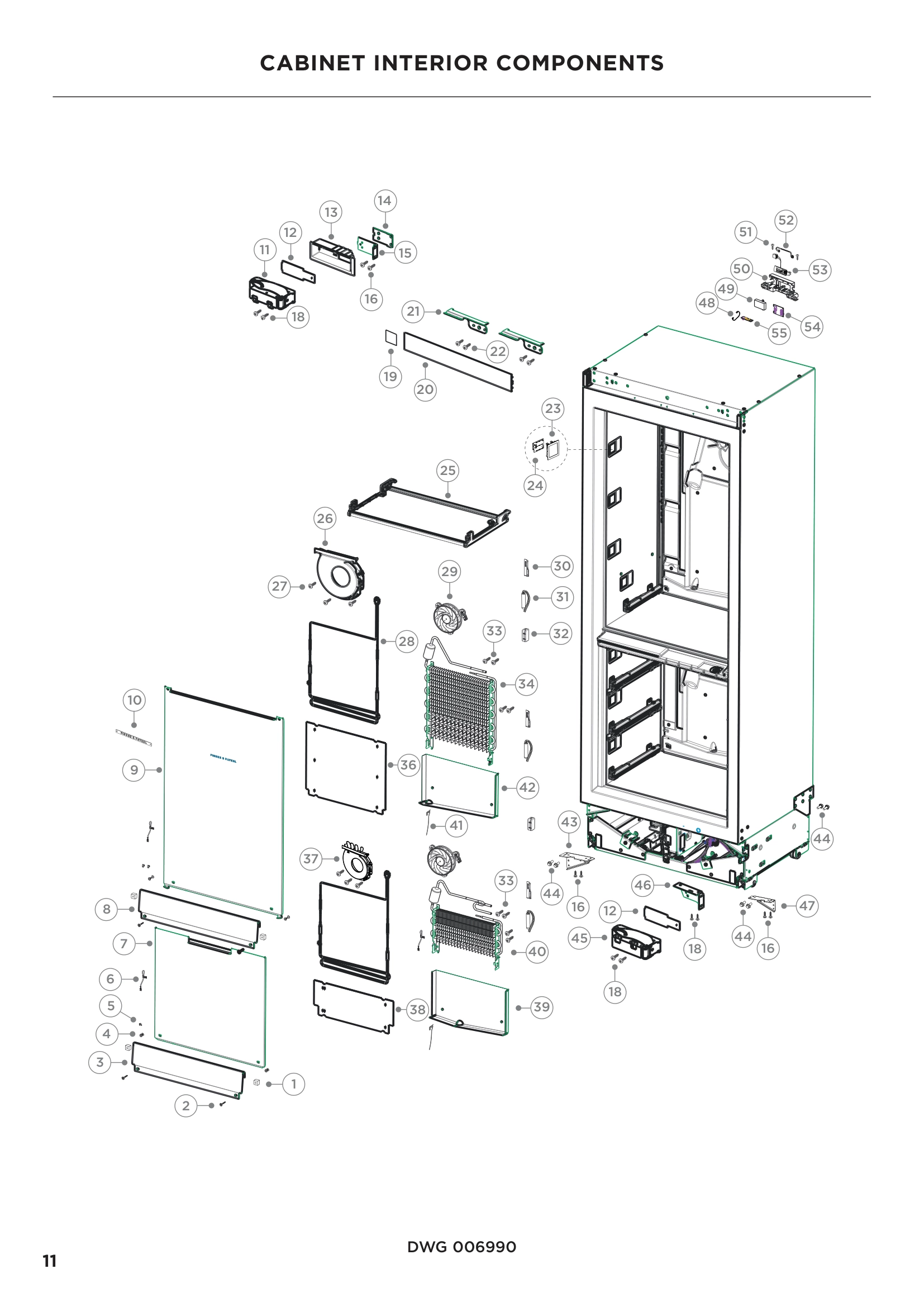CABINET INTERIOR COMPONENTS