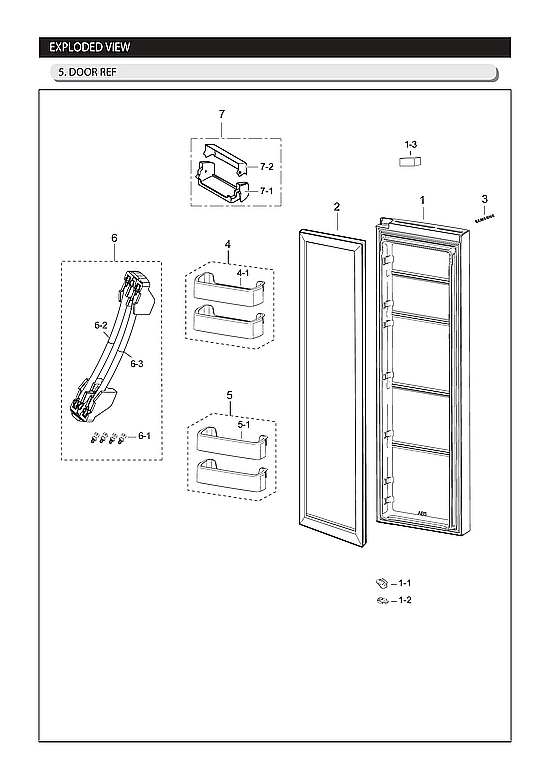 REFRIGERATOR DOOR PARTS