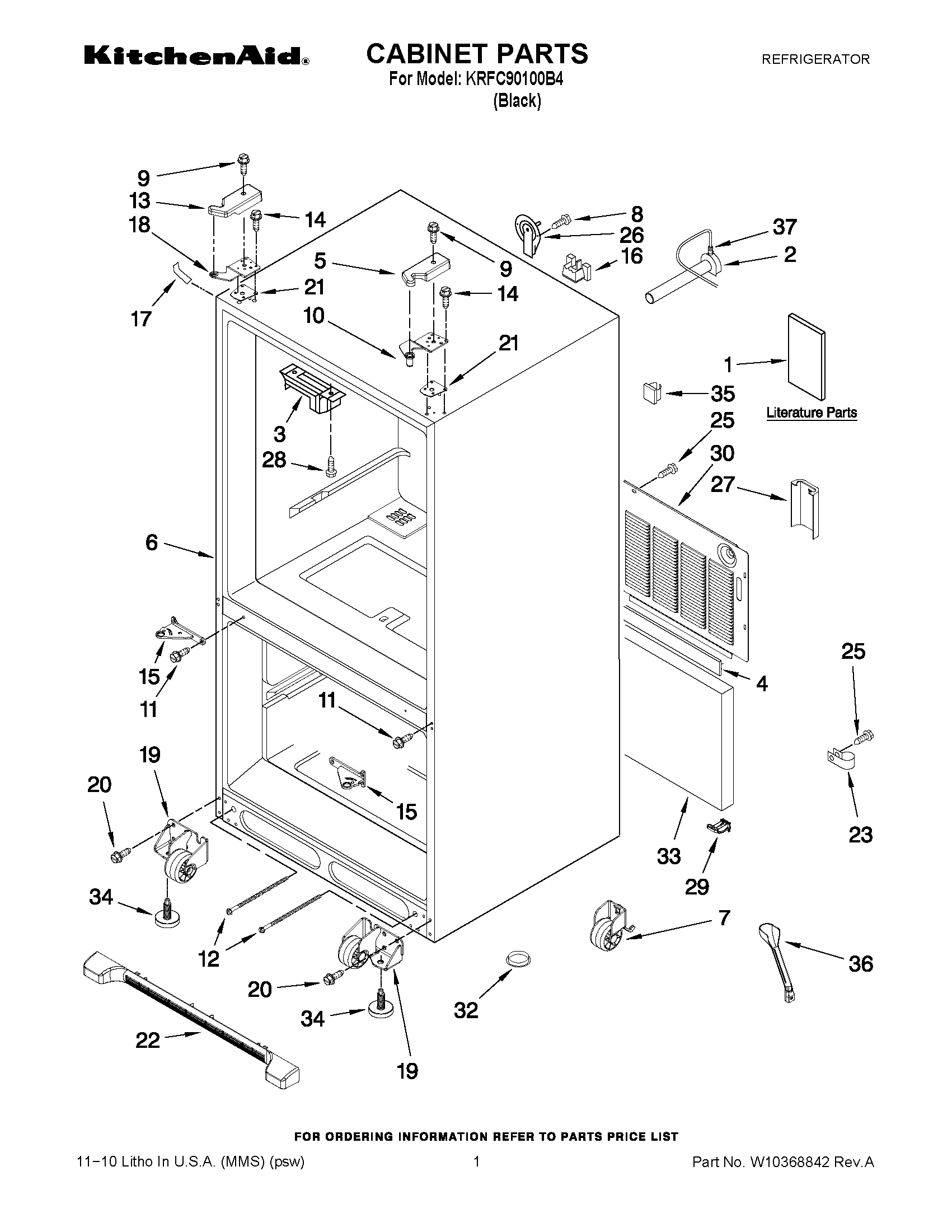 01 - CABINET PARTS