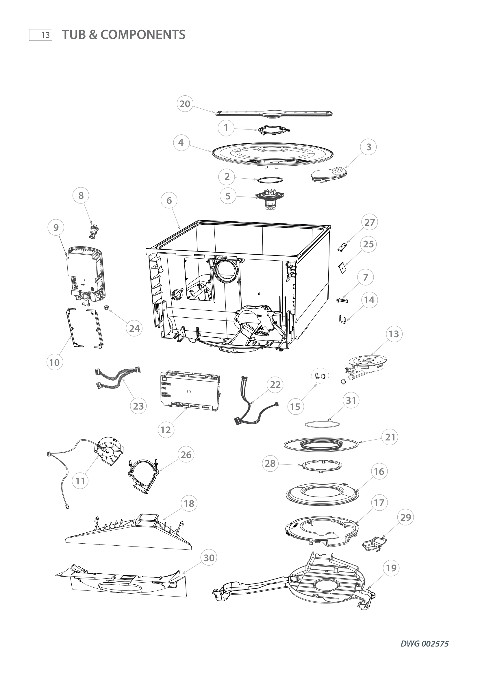 TUB & COMPONENTS