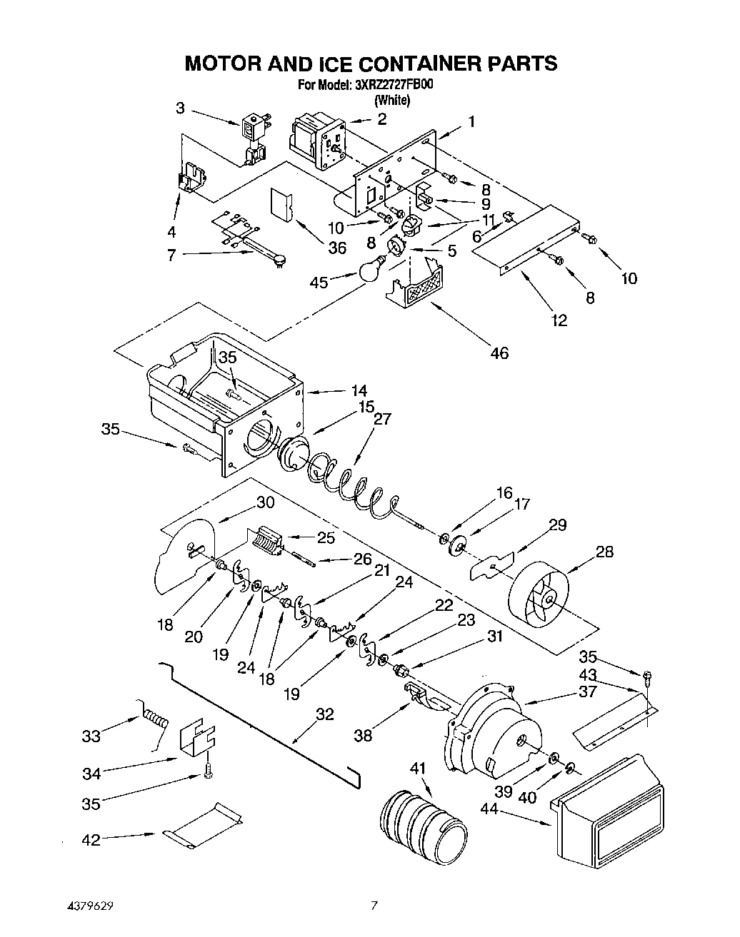 05 - MOTOR AND ICE CONTAINER