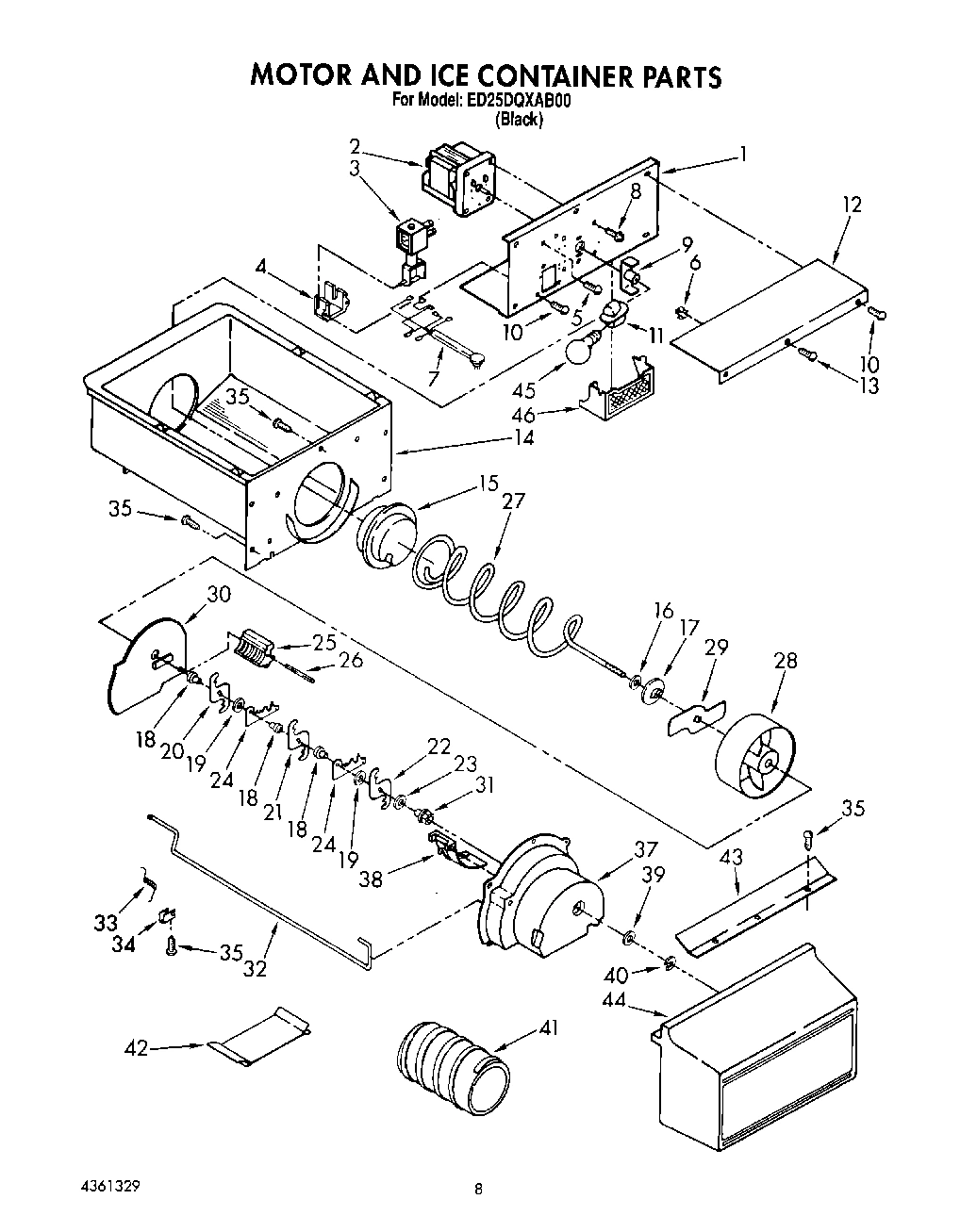 06 - MOTOR AND ICE CONTAINER