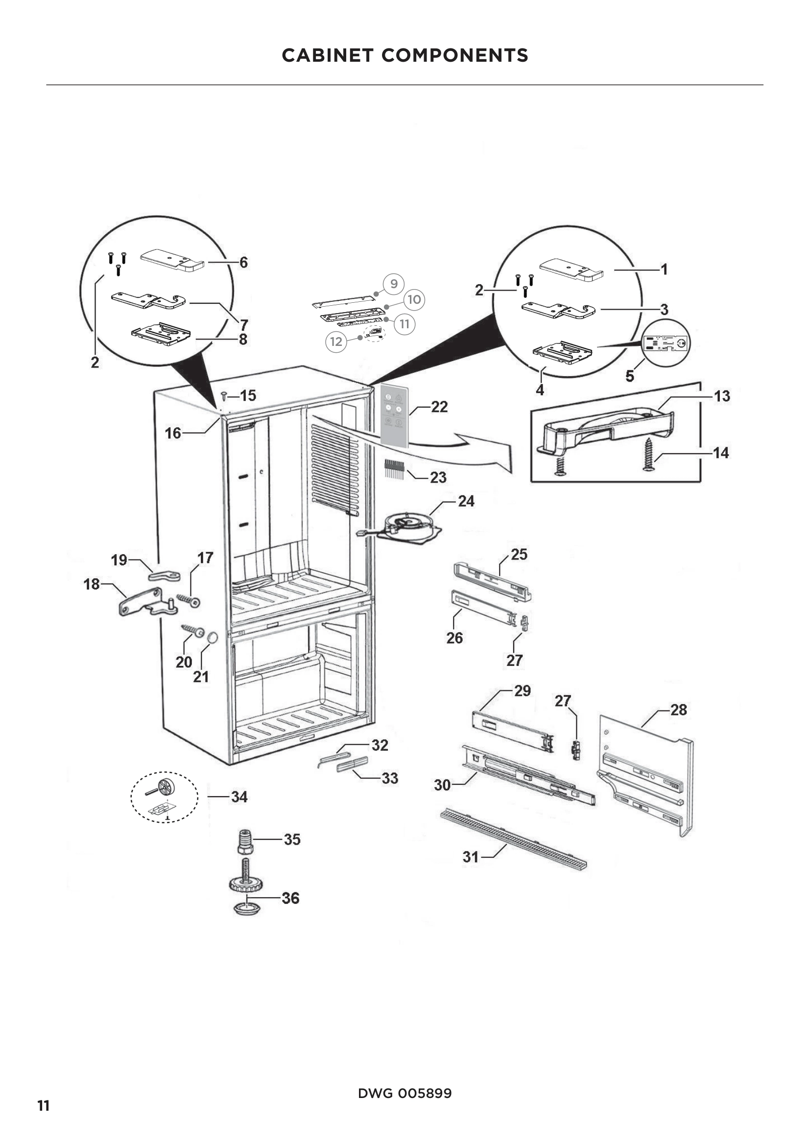 CABINET COMPONENTS