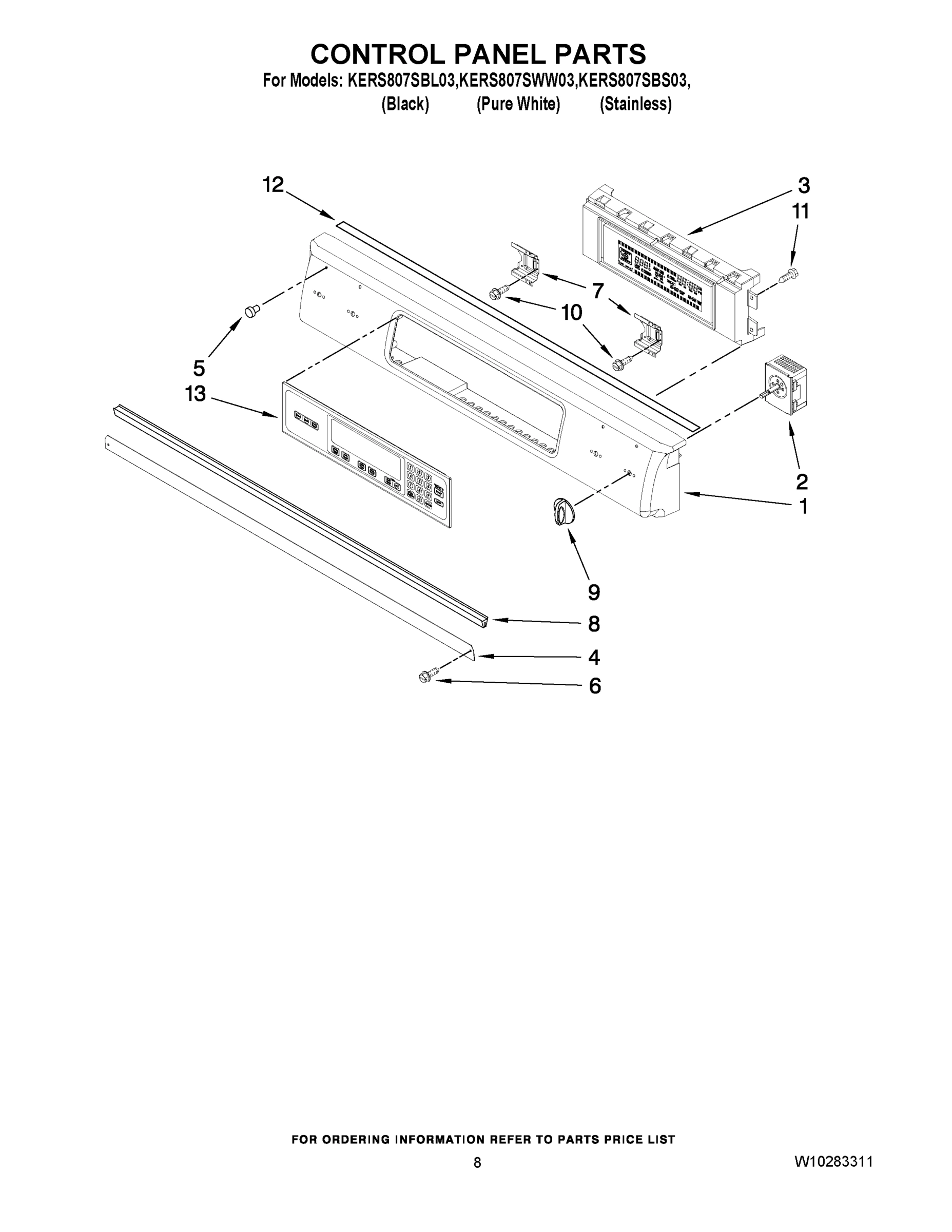 05 - CONTROL PANEL PARTS