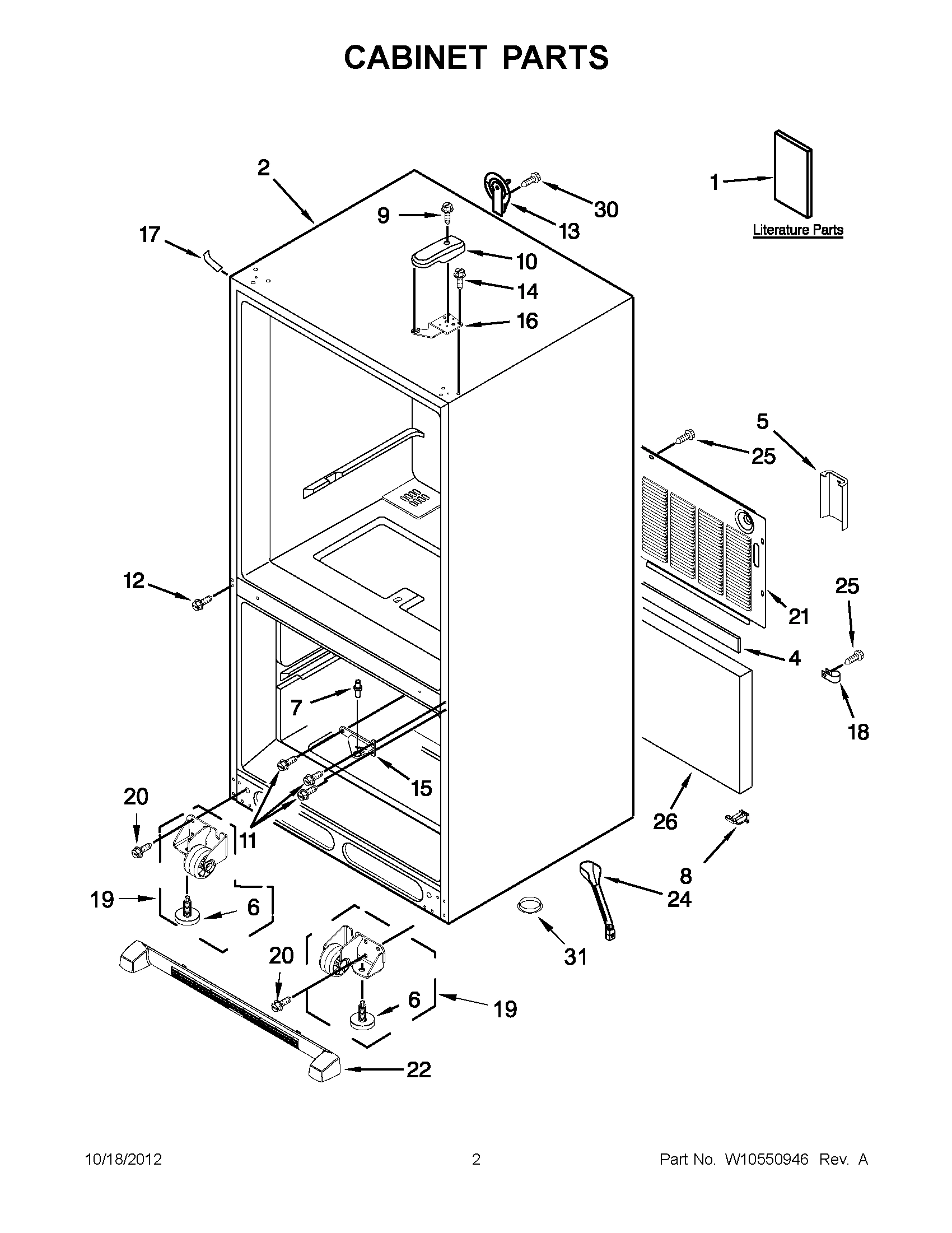 01 - CABINET PARTS