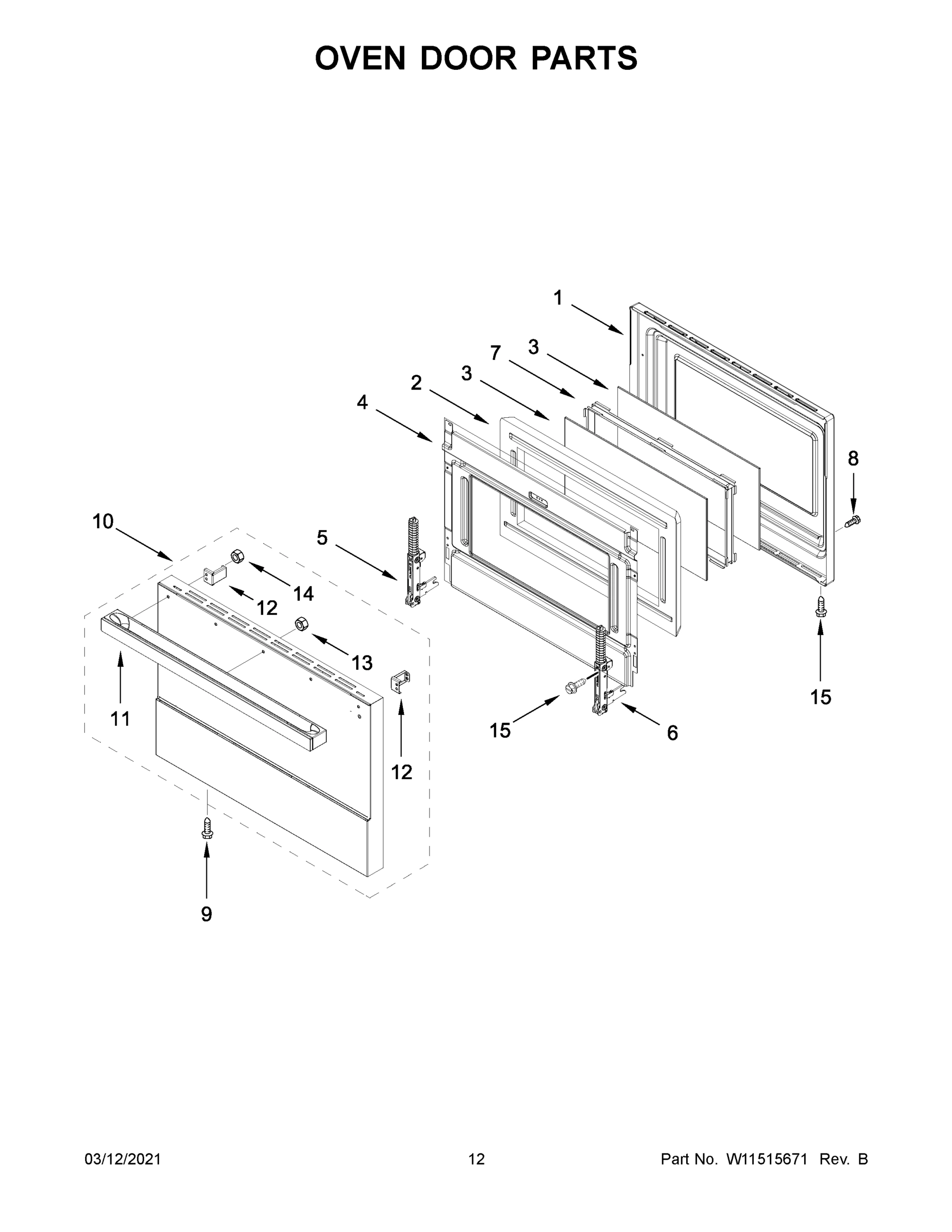 07 - OVEN DOOR PARTS