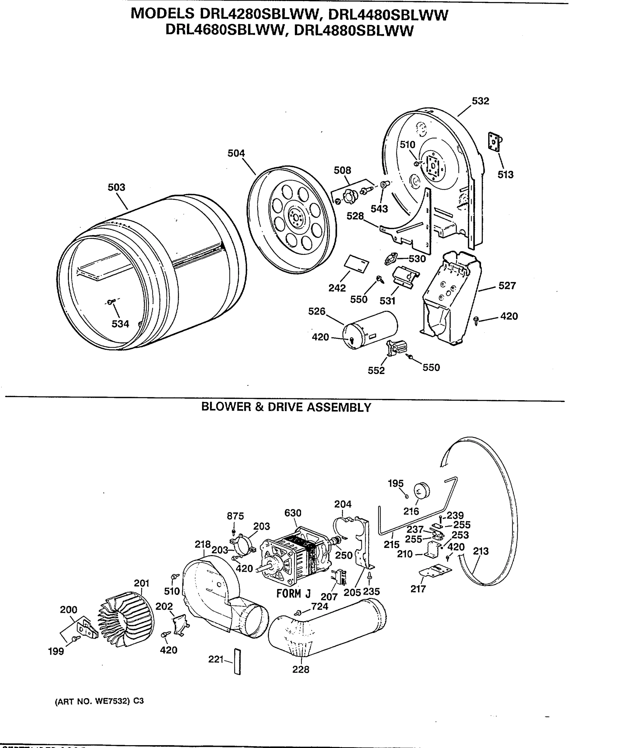 BLOWER & DRIVE ASSEMBLY
