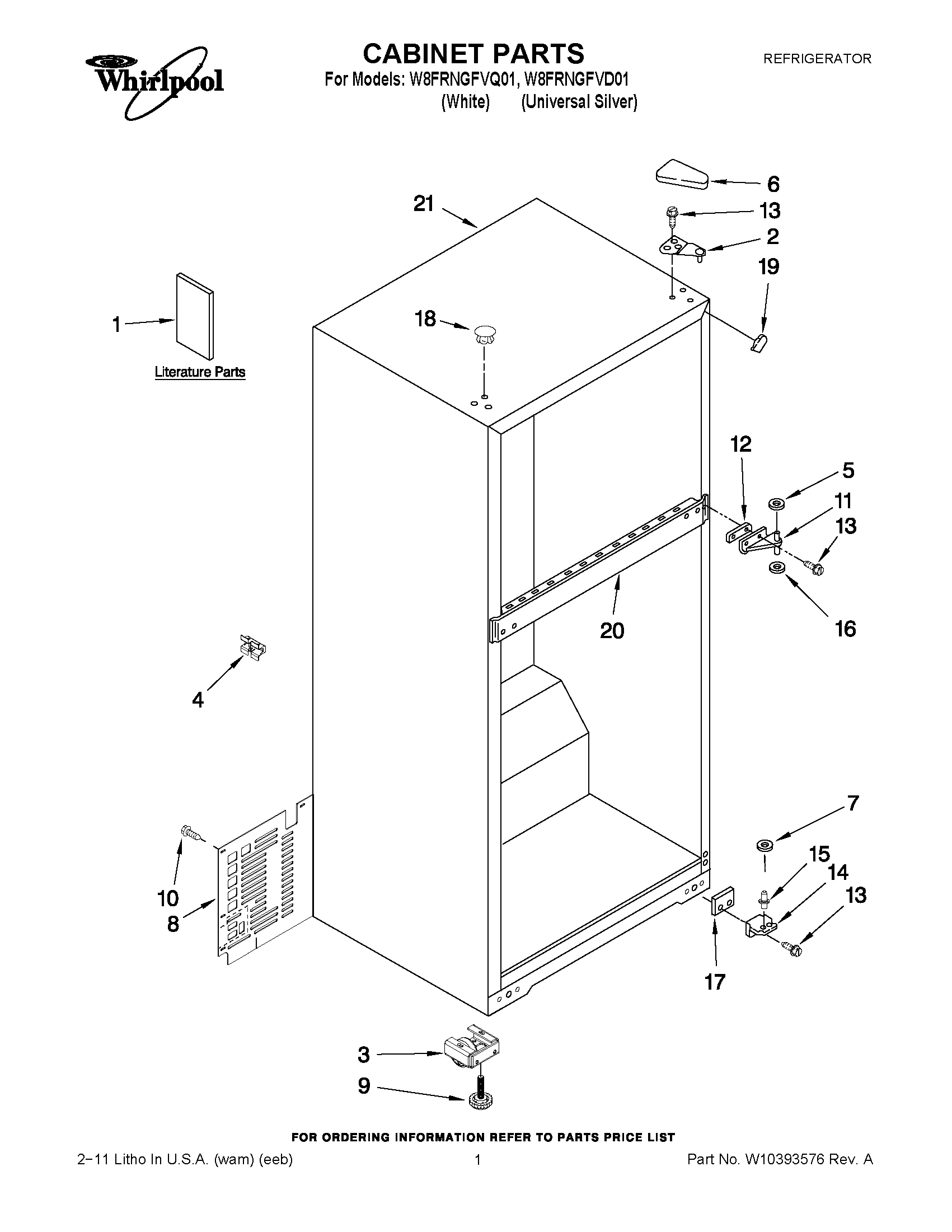 01 - CABINET PARTS