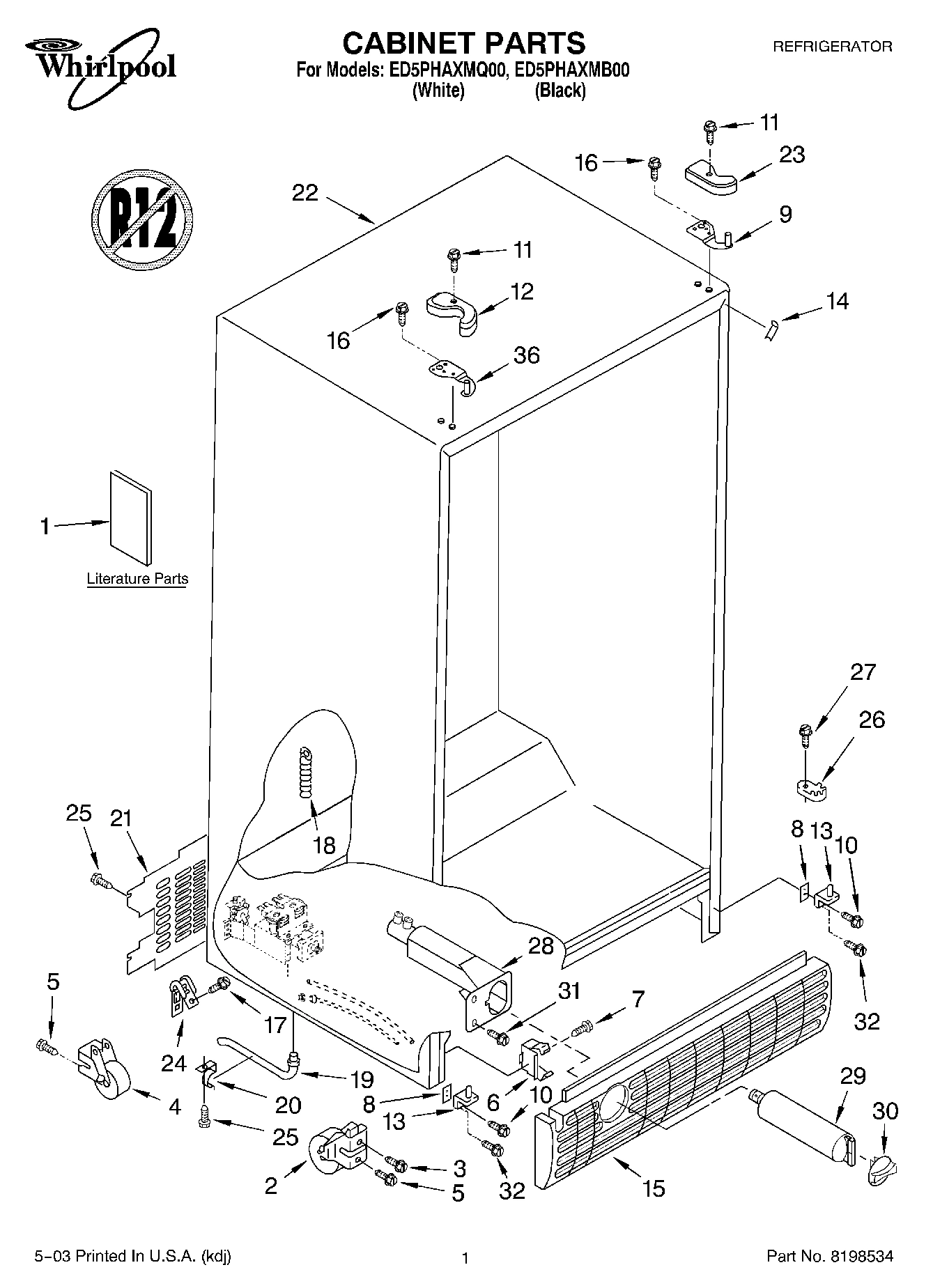 01 - CABINET PARTS