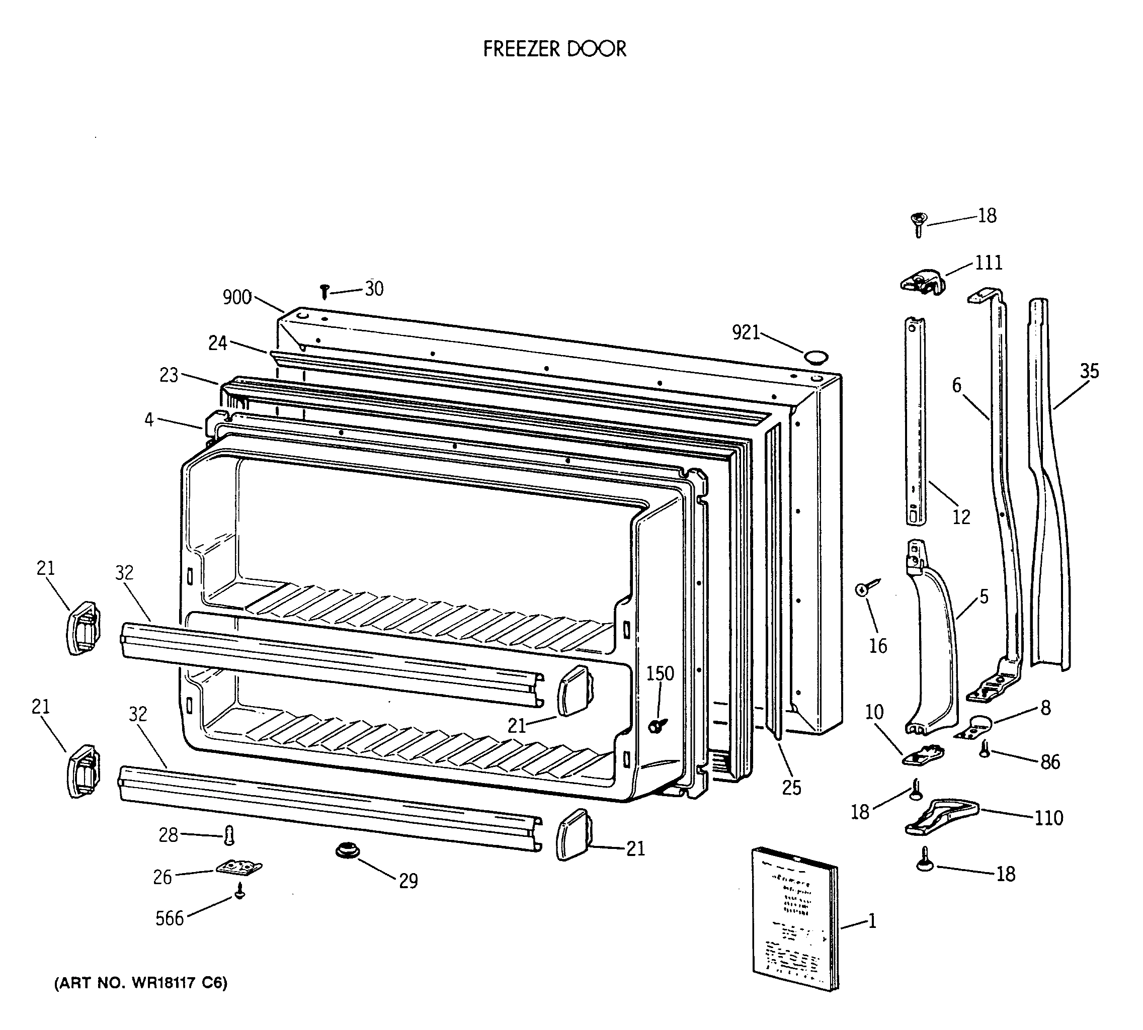 FREEZER DOOR