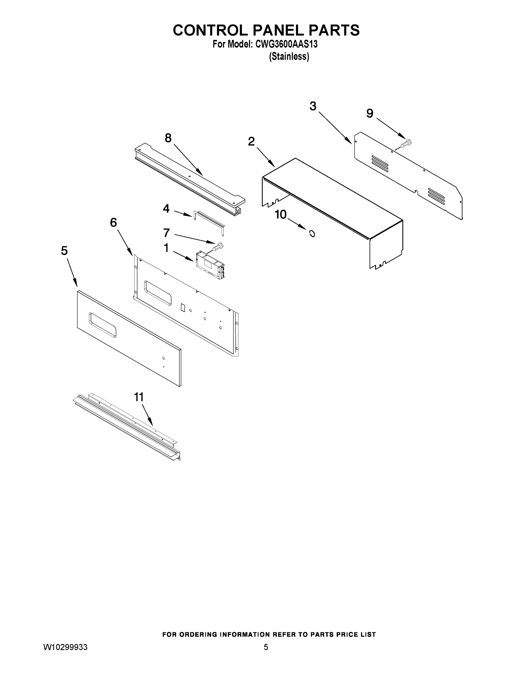 04 - CONTROL PANEL PARTS