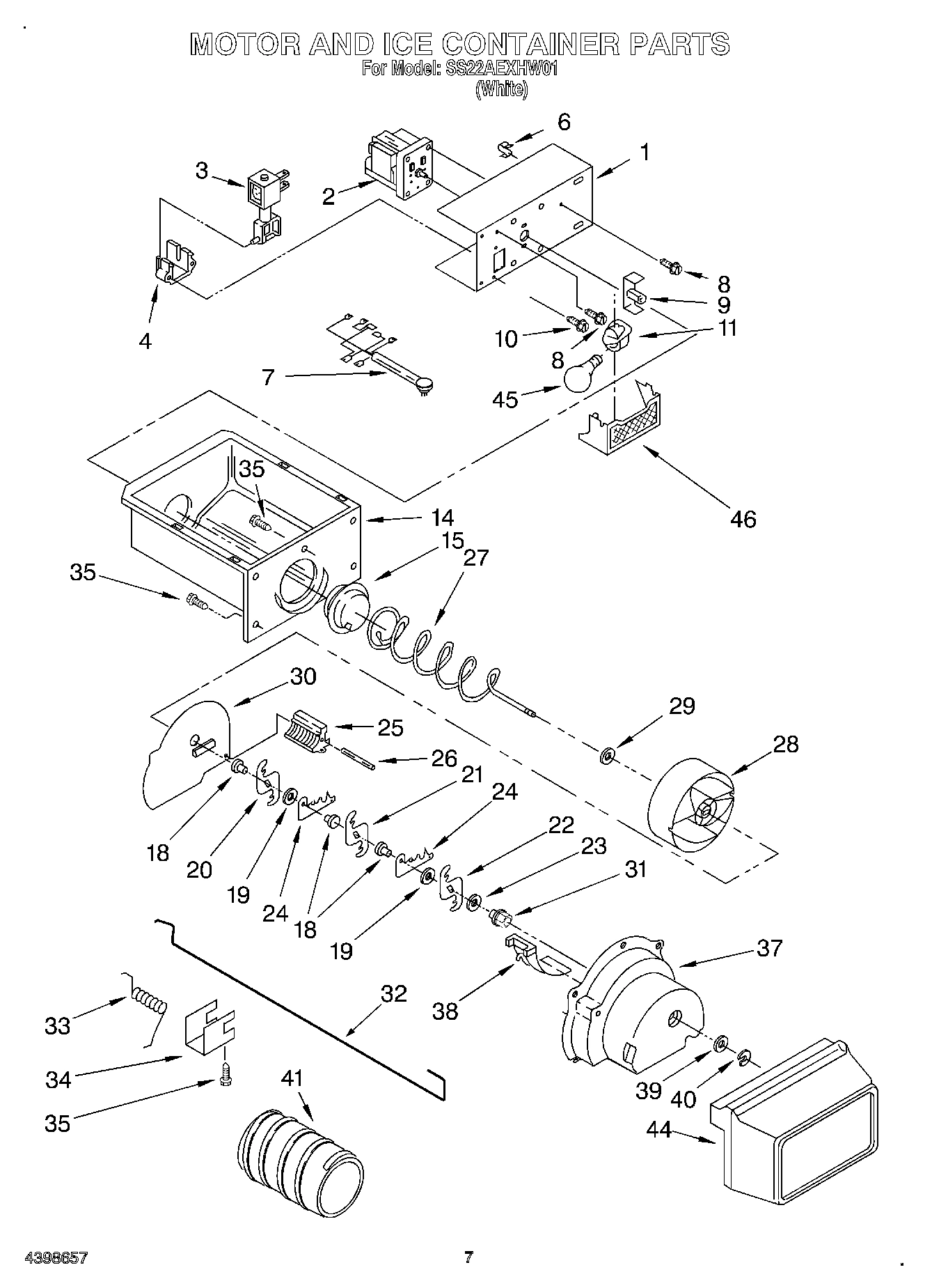 05 - MOTOR AND ICE CONTAINER