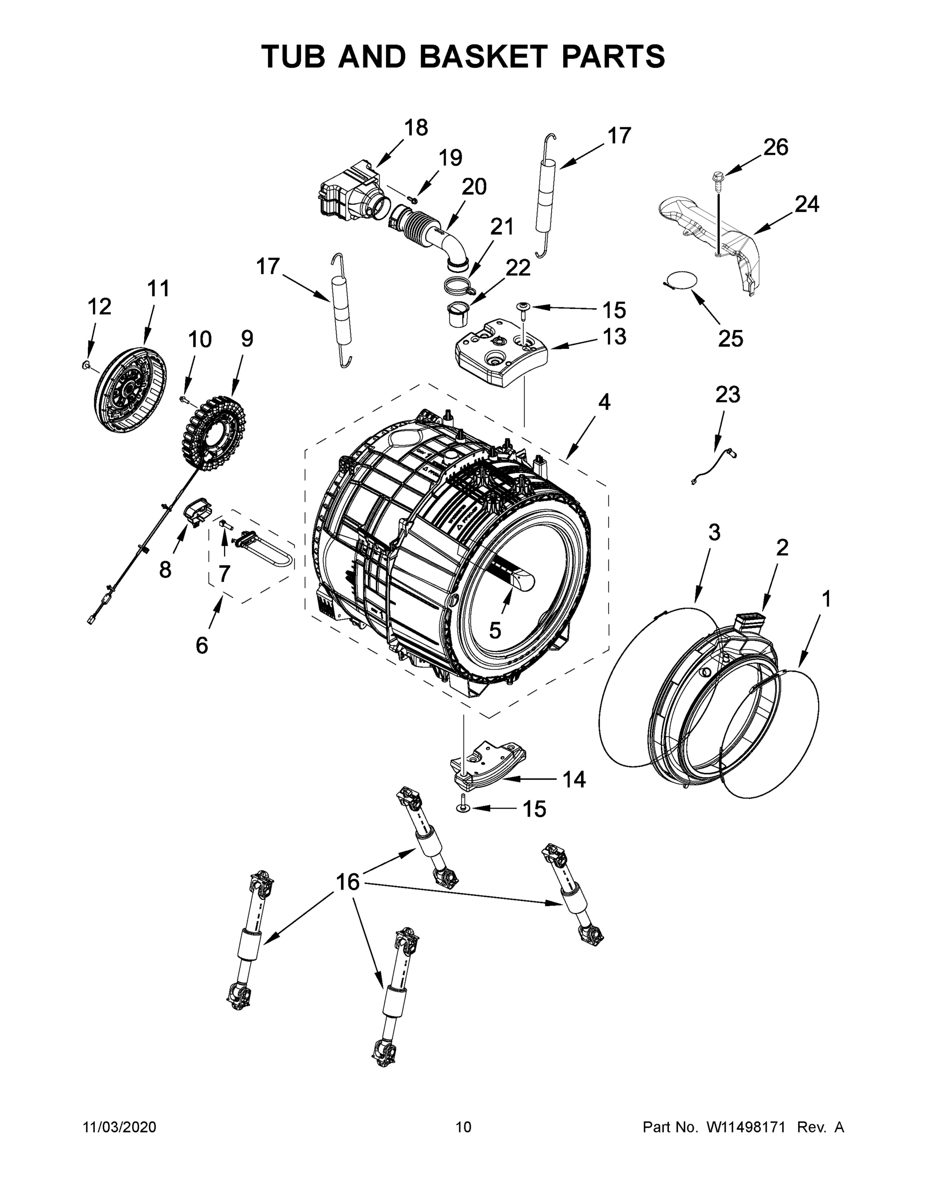 06 - TUB AND BASKET PARTS