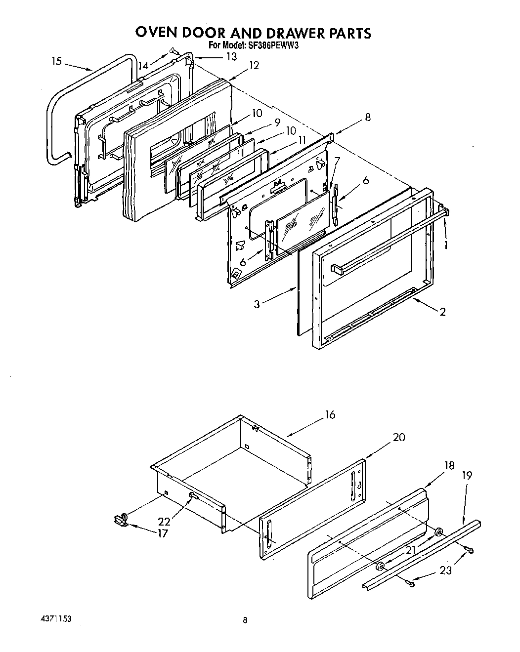 07 - OVEN DOOR AND DRAWER