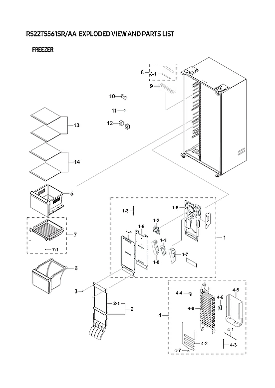 FREEZER PARTS