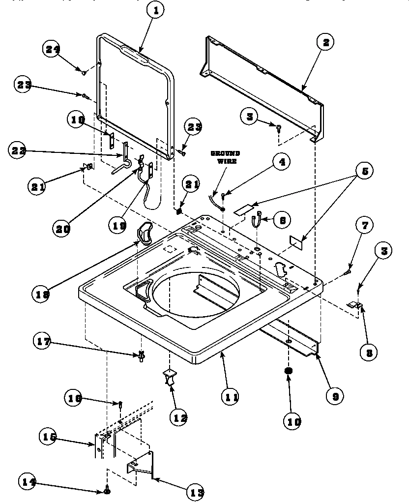 05 - CAB TOP/LOADING DR & CTRL HOOD REAR PAN