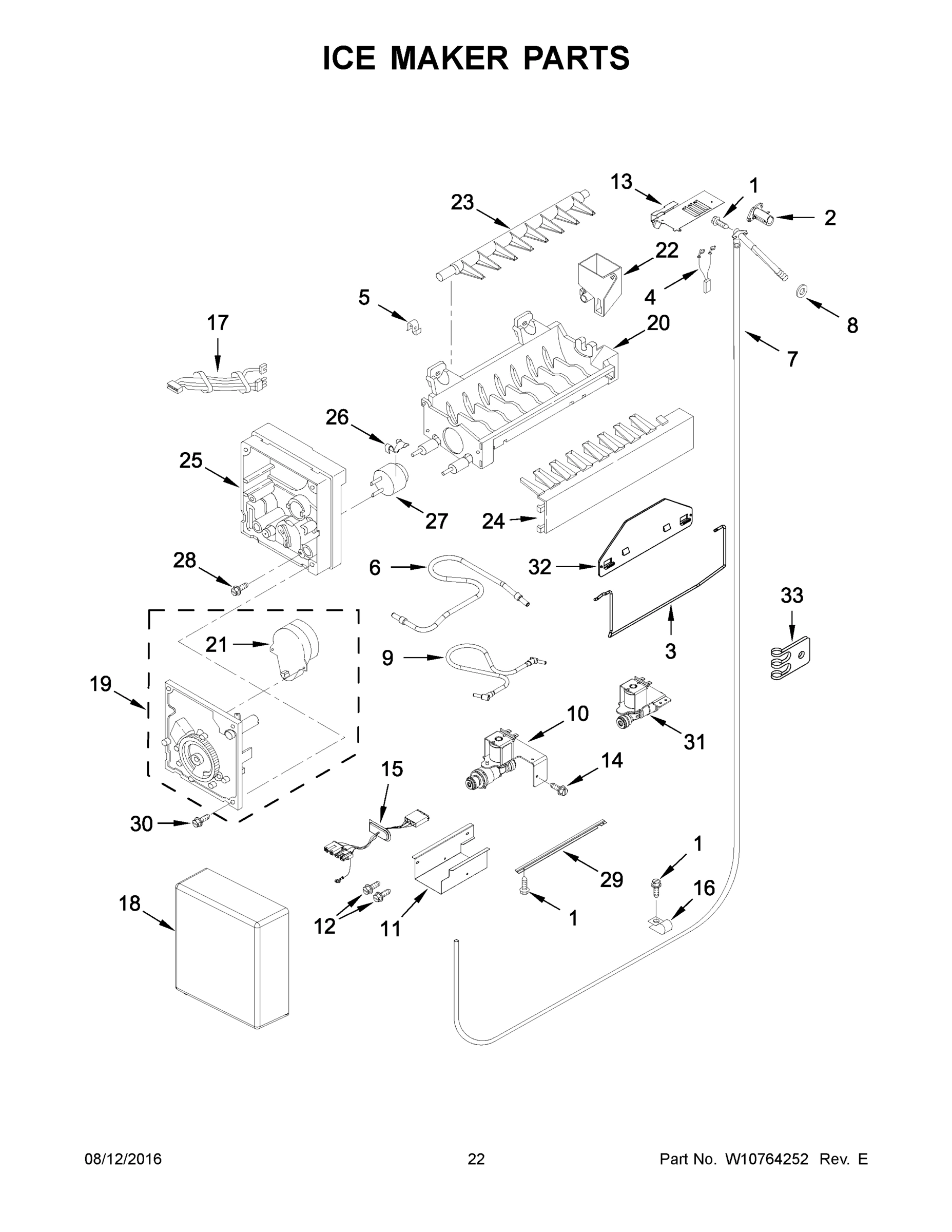 12 - ICE MAKER PARTS