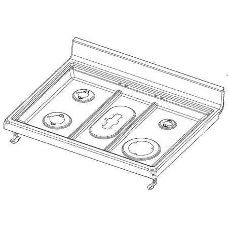 DG94-04117A Samsung Cooktop Frame Module Asse