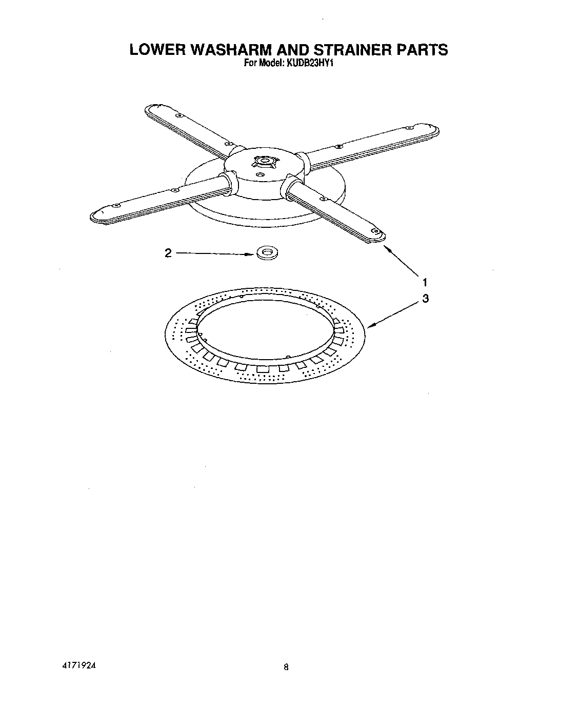05 - LOWER WASHARM AND STRAINER