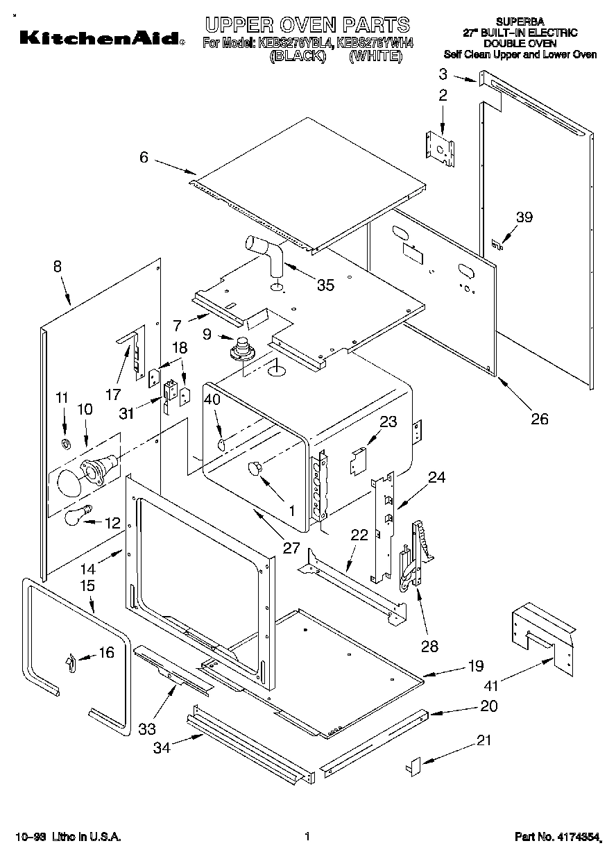 01 - UPPER OVEN, OPTIONAL