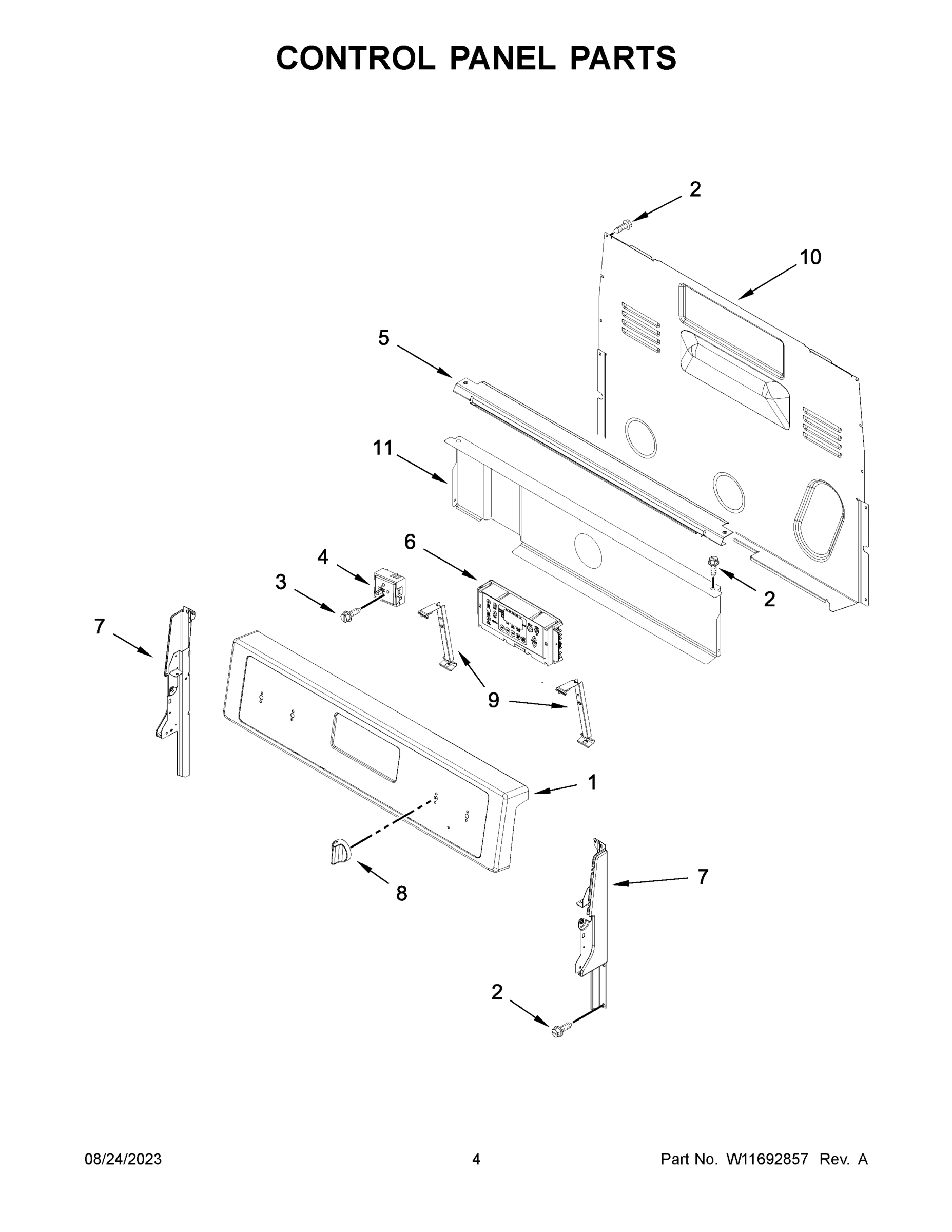 03 - CONTROL PANEL PARTS