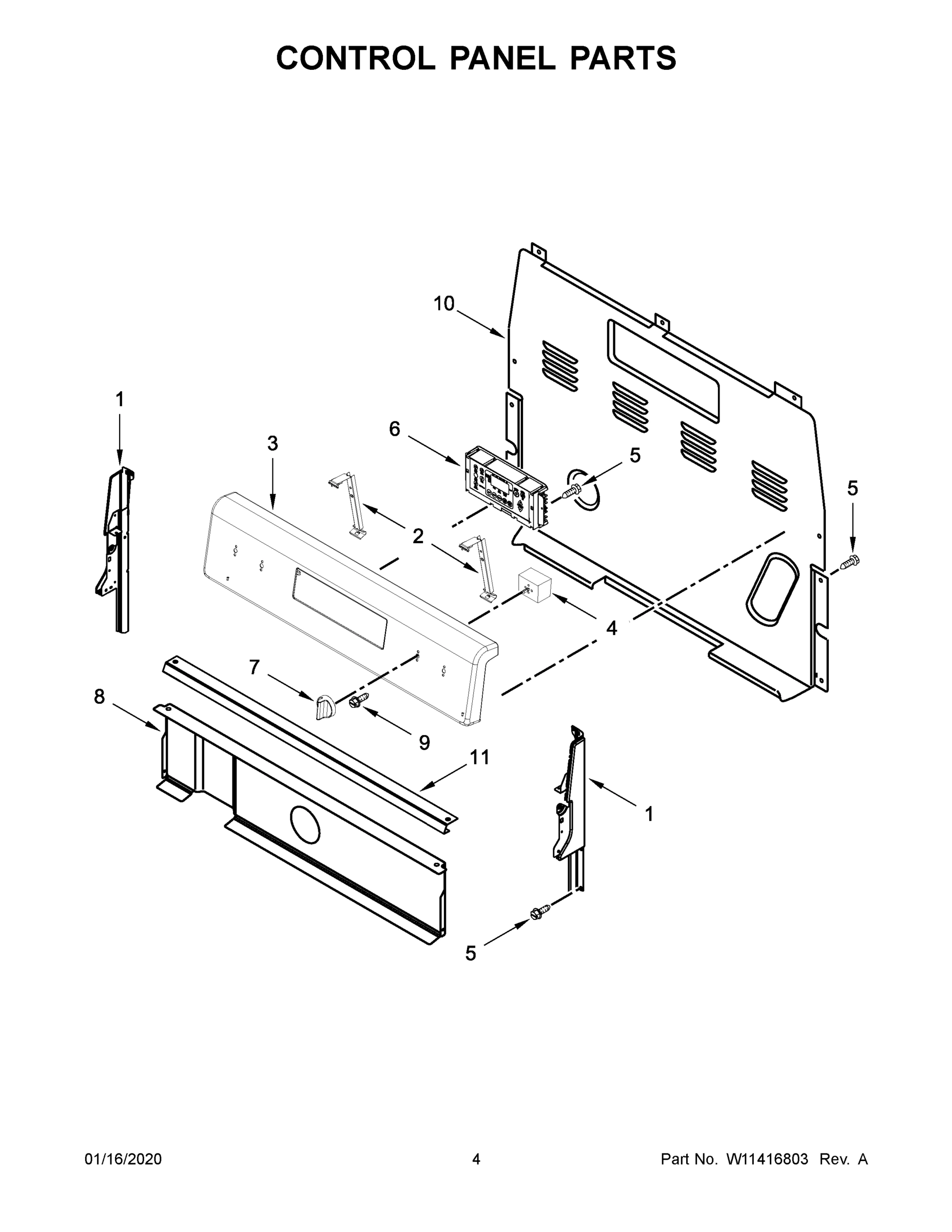 03 - CONTROL PANEL PARTS