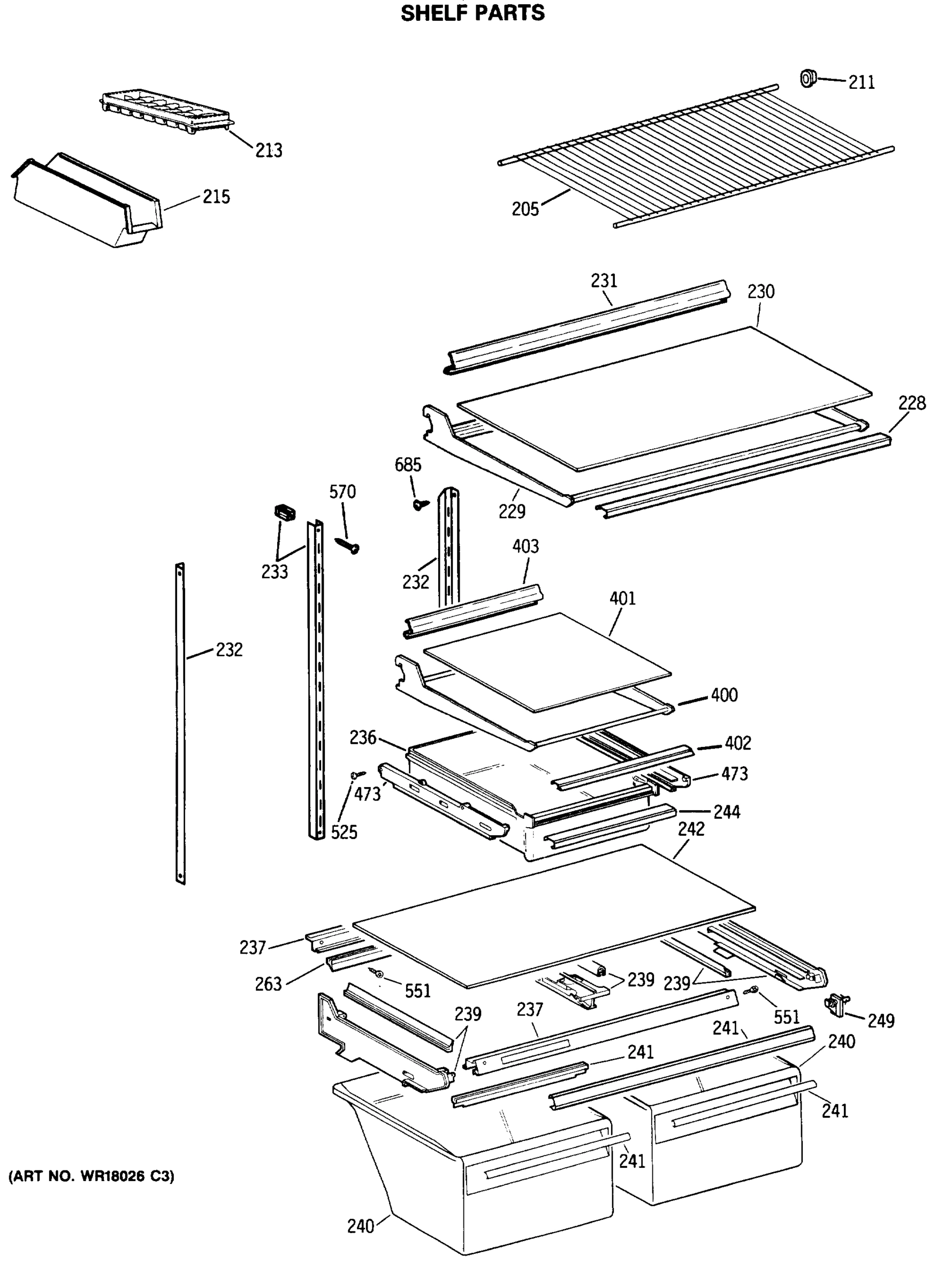 SHELF PARTS
