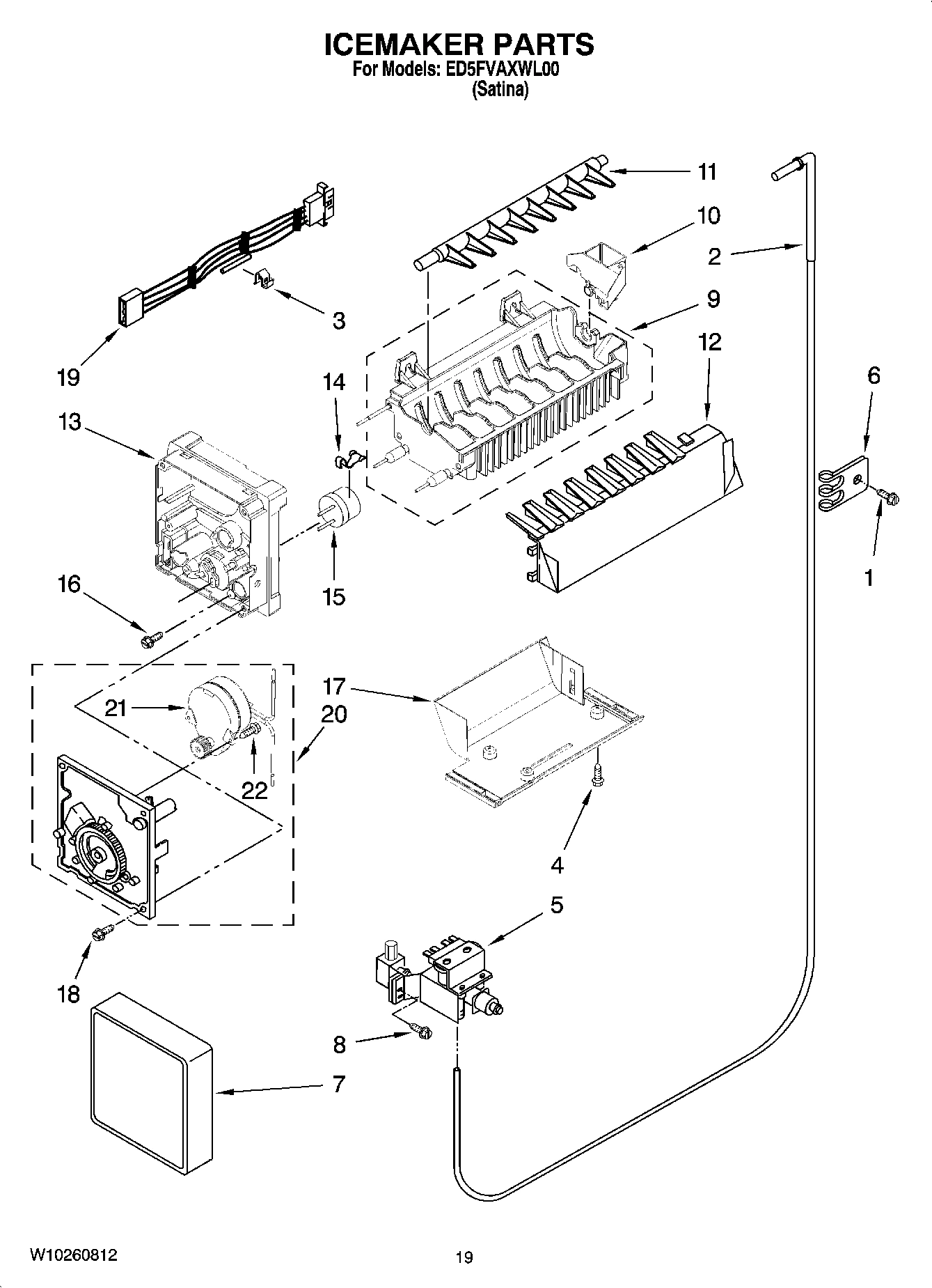 12 - ICEMAKER PARTS