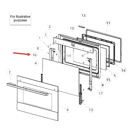 577145 Fisher & Paykel Trim Support Left