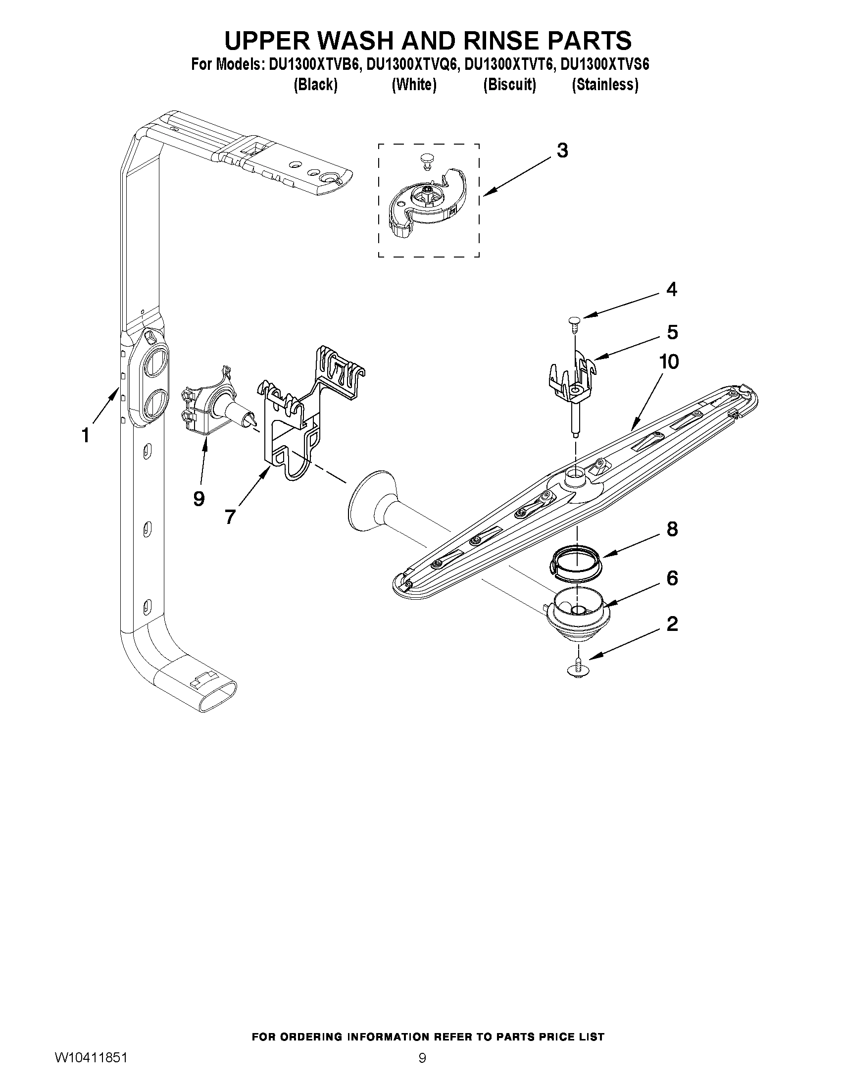 07 - UPPER WASH AND RINSE PARTS