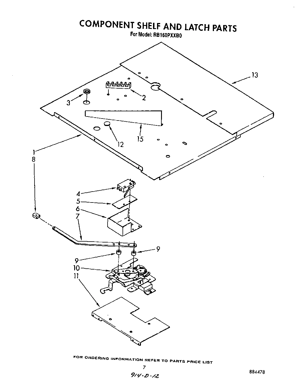 05 - COMPONENT SHELF AND LATCH