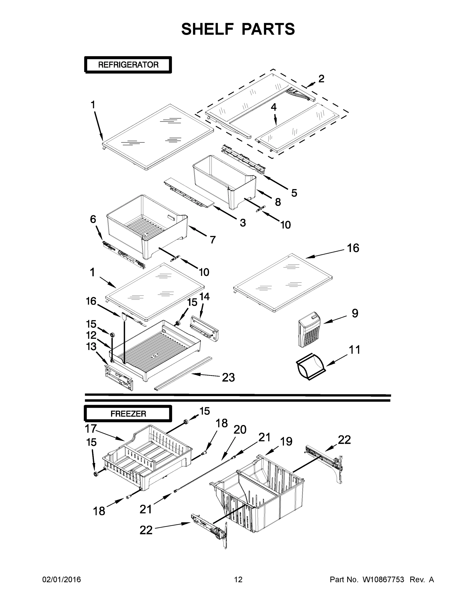 07 - SHELF PARTS