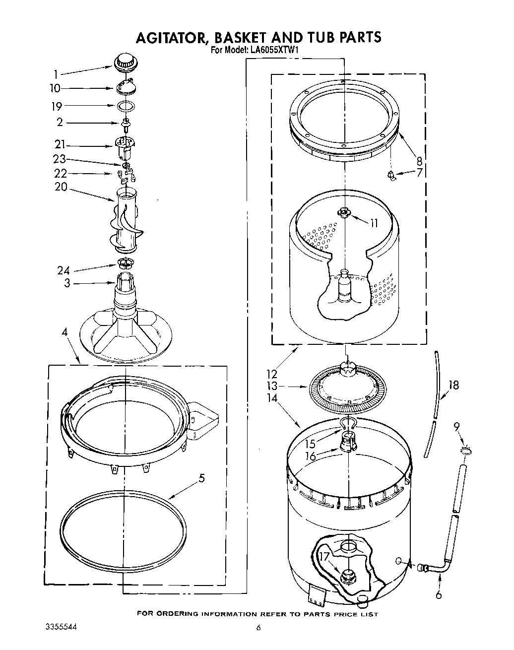 05 - AGITATOR, BASKET AND TUB