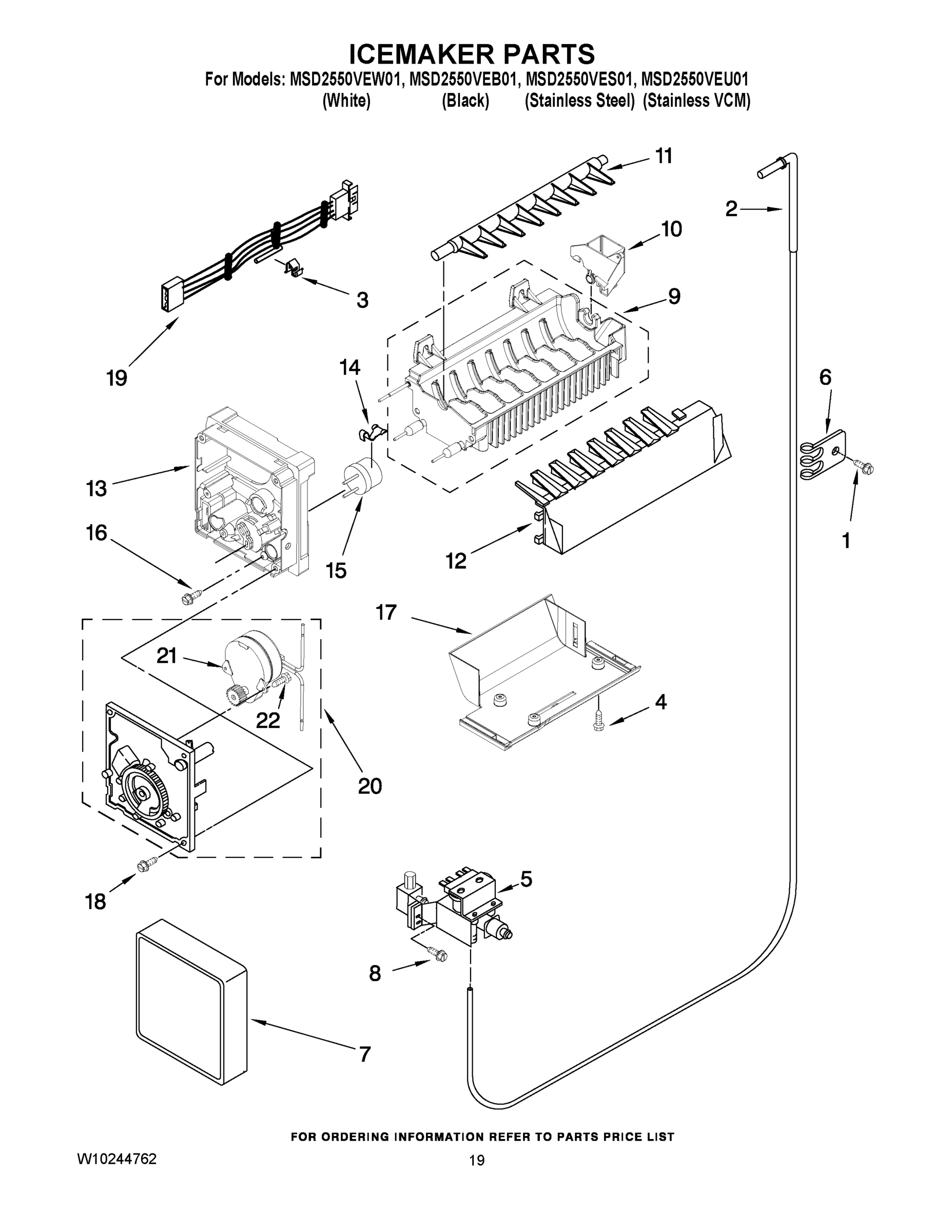 12 - ICEMAKER PARTS