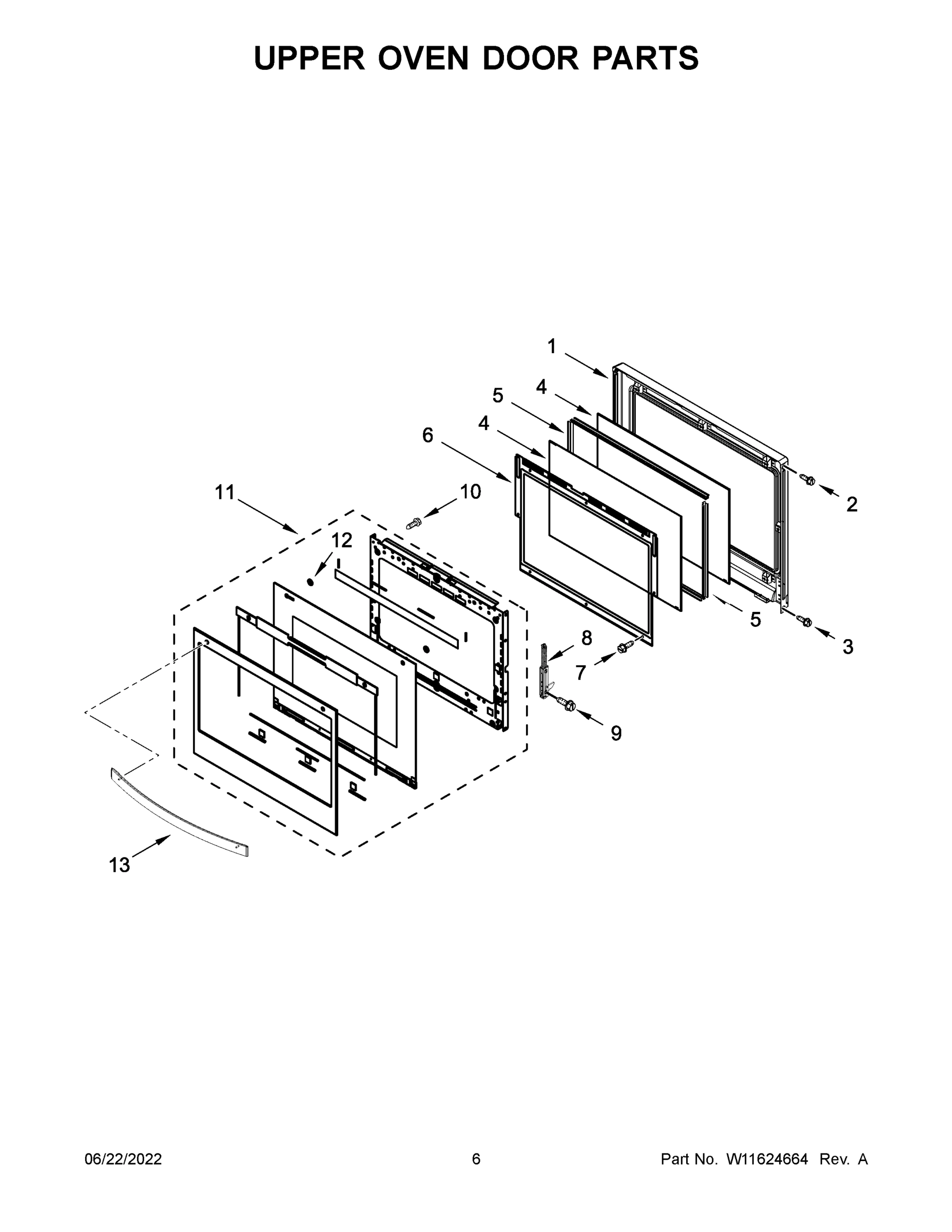 04 - UPPER OVEN DOOR PARTS