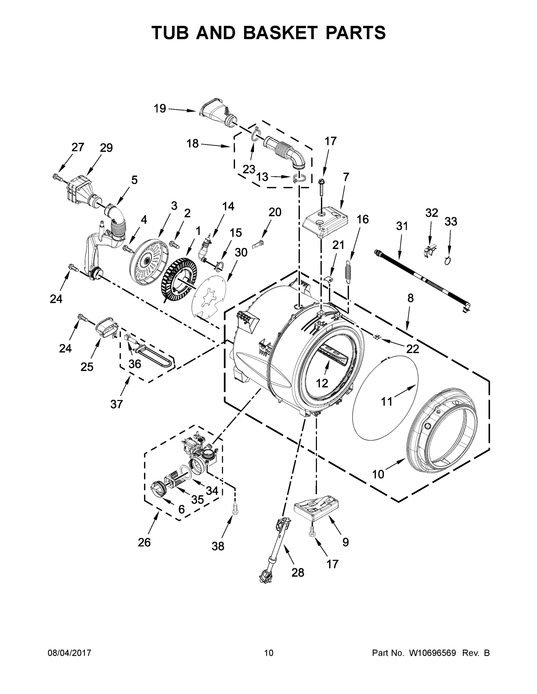 06 - TUB AND BASKET PARTS