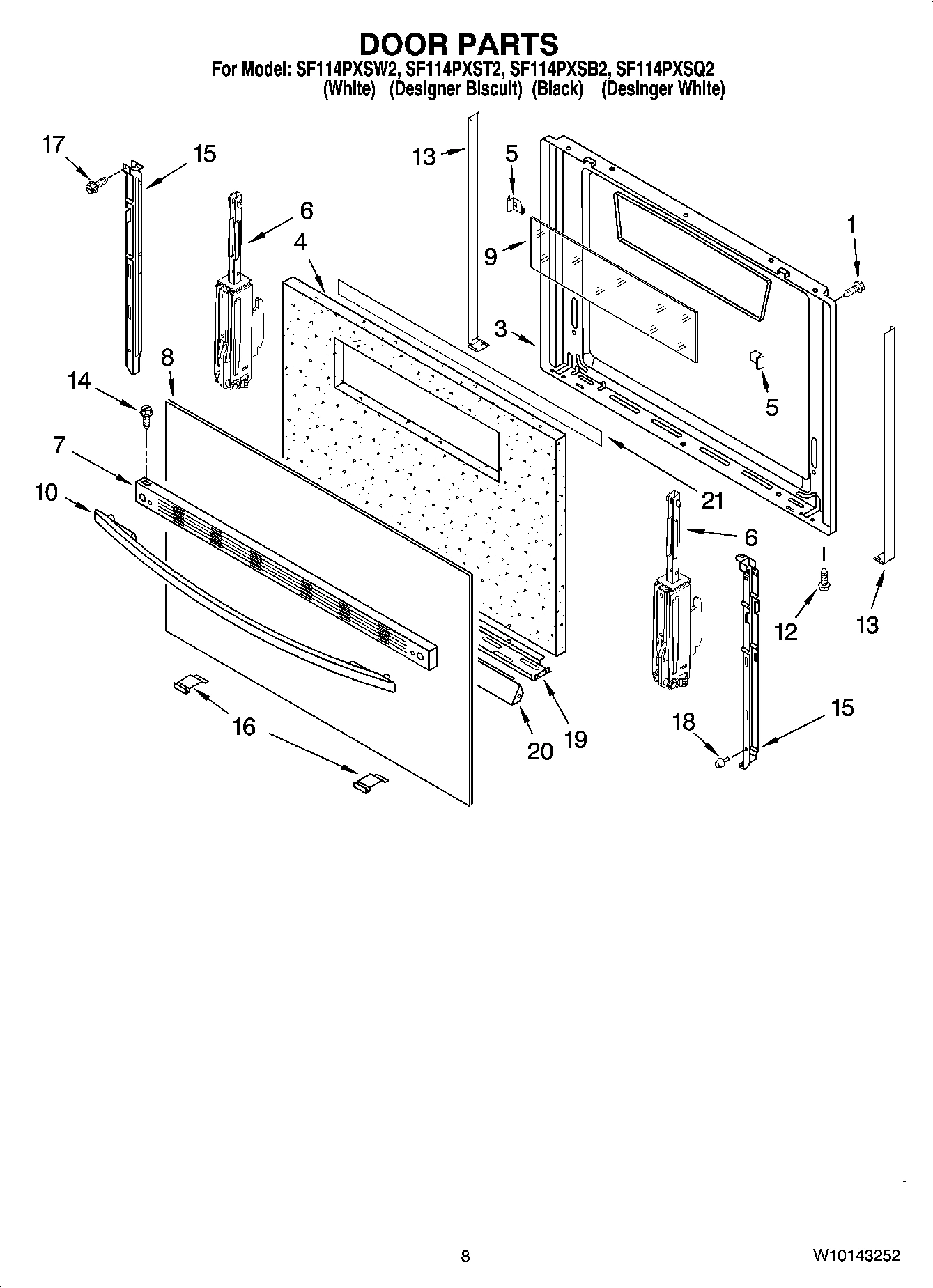06 - DOOR PARTS, OPTIONAL PARTS (NOT INCLUDED)