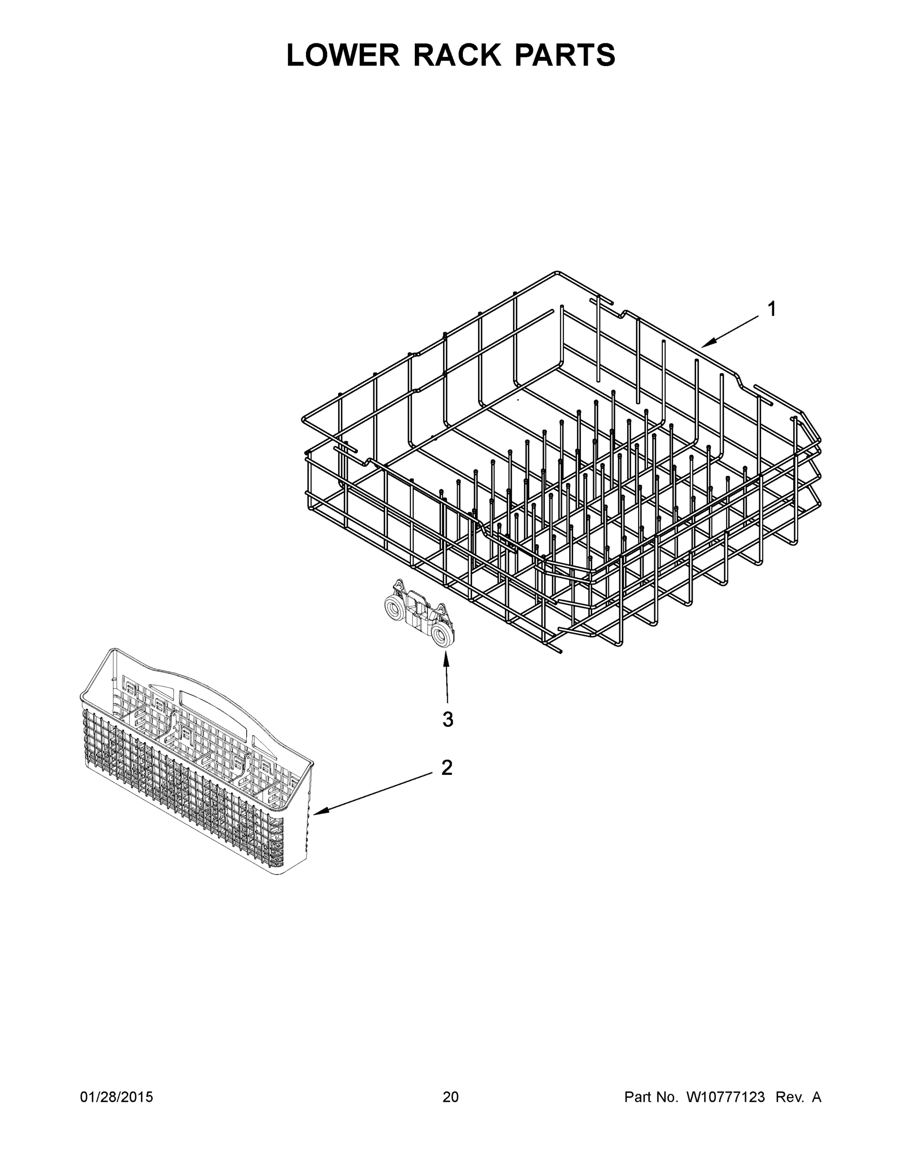 11 - LOWER RACK PARTS