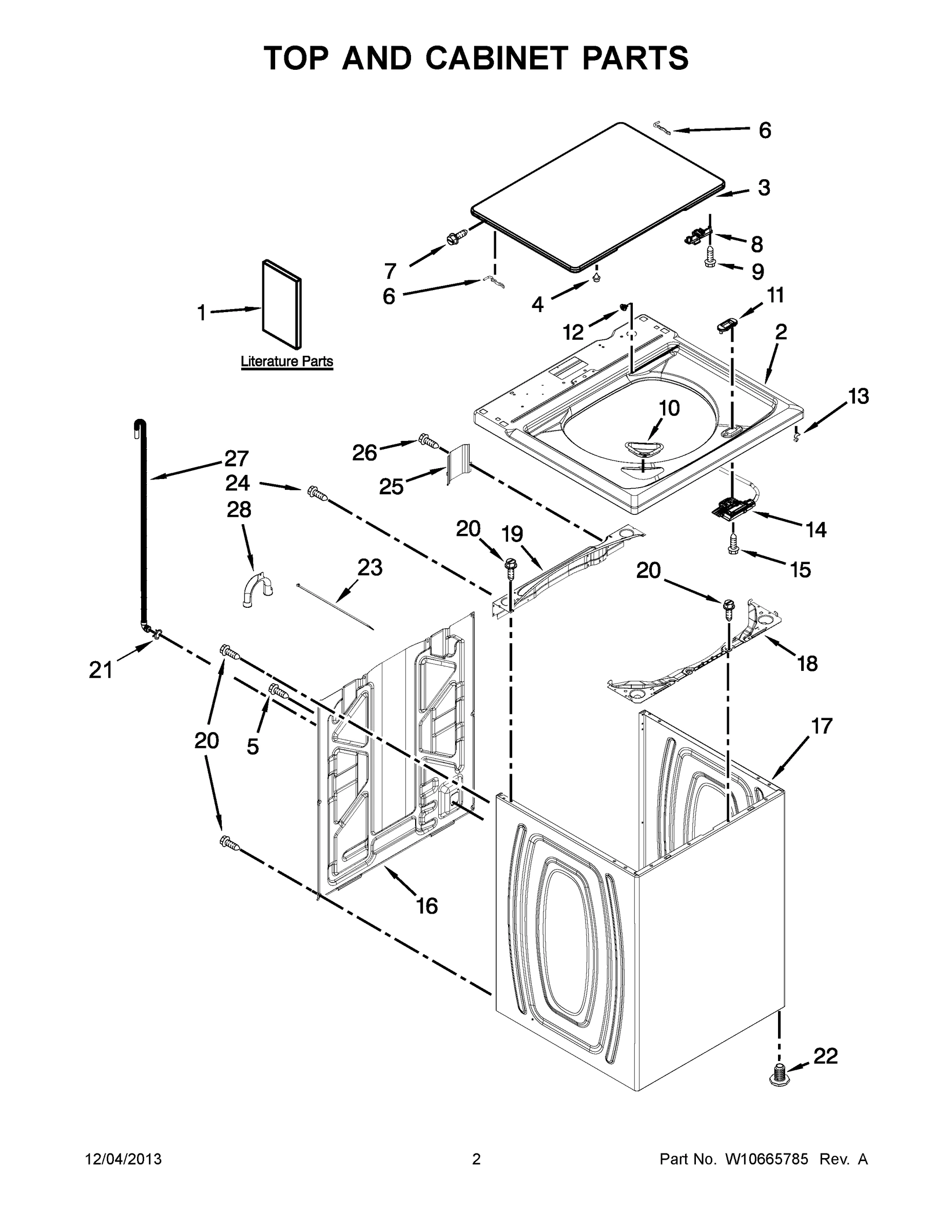 02 - TOP AND CABINET PARTS