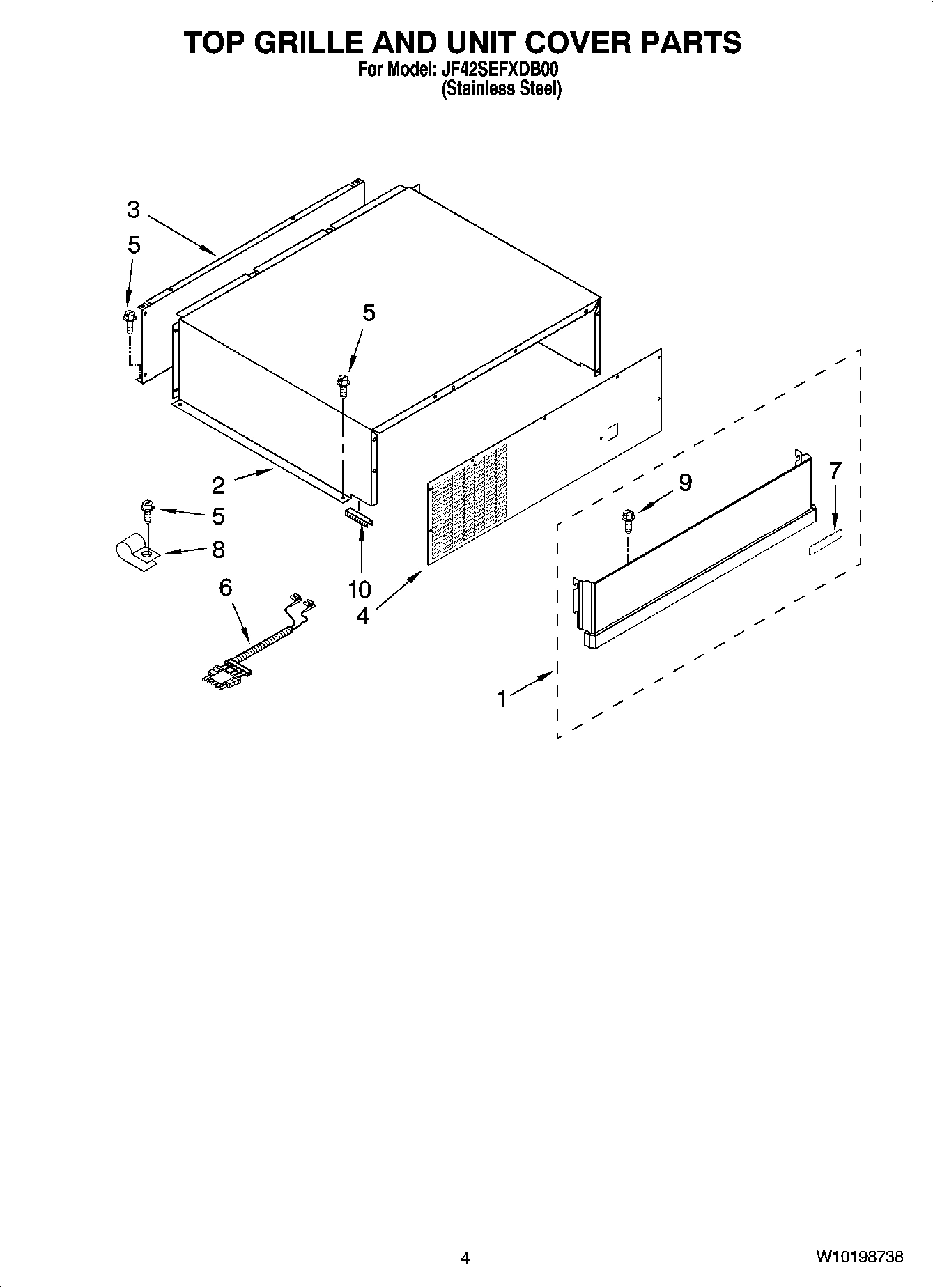 03 - TOP GRILLE AND UNIT COVER PARTS