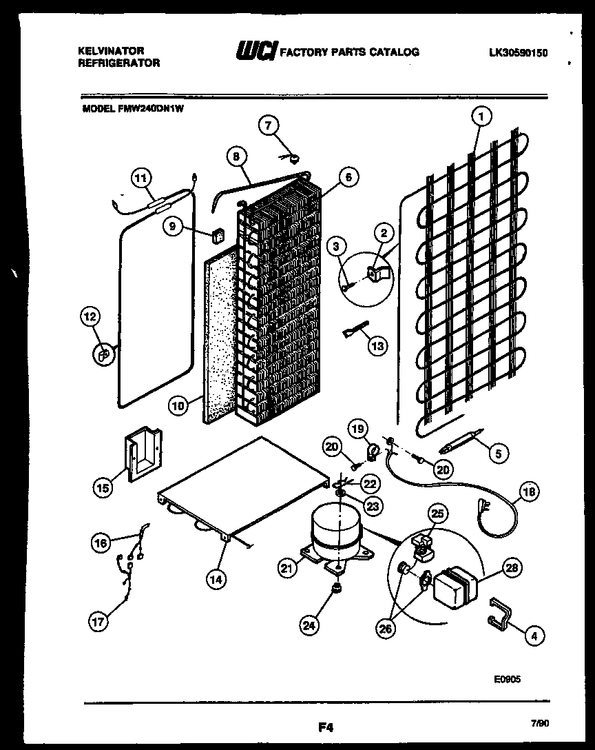 10 - SYSTEM AND AUTOMATIC DEFROST PARTS