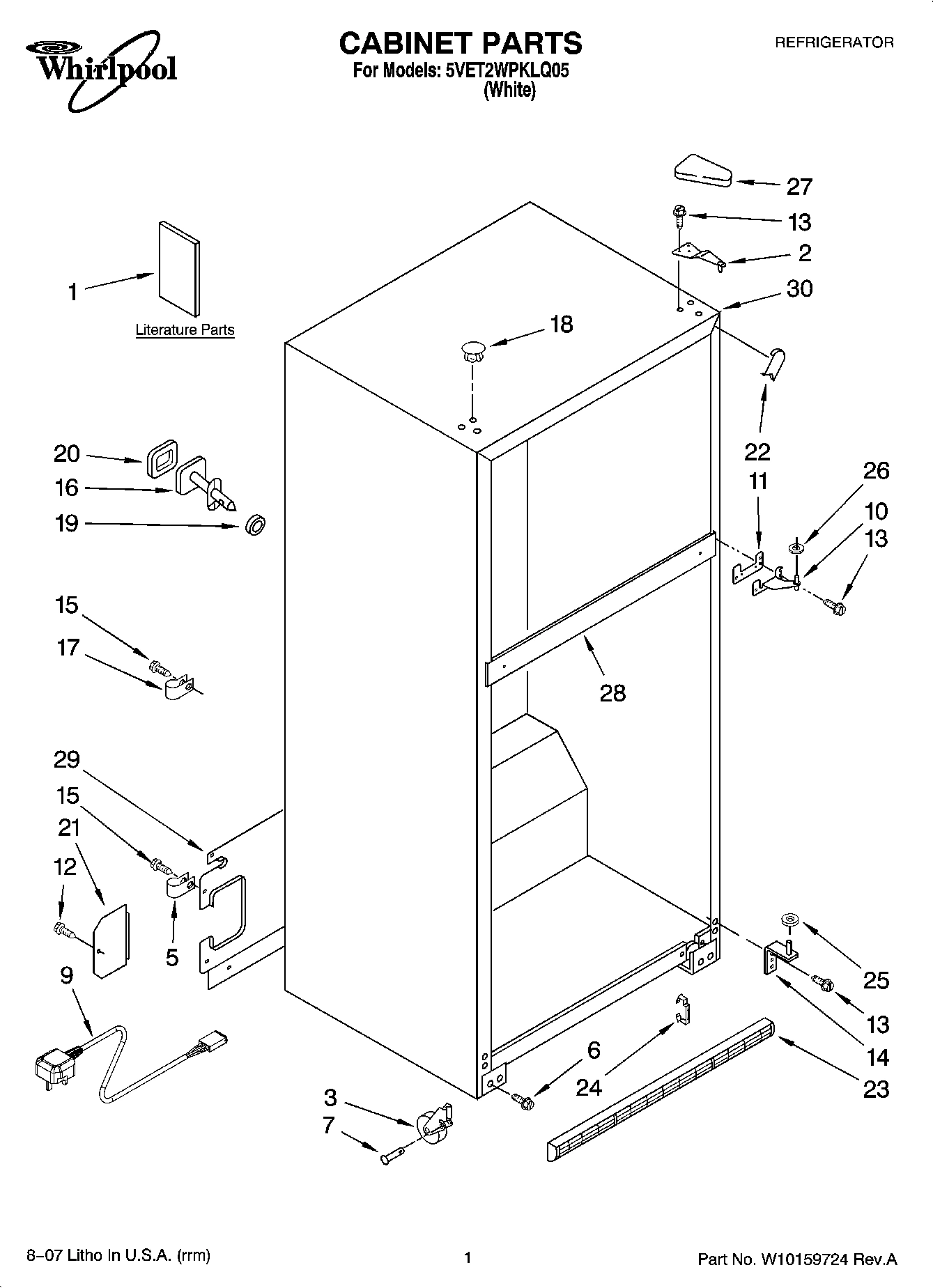 01 - CABINET PARTS