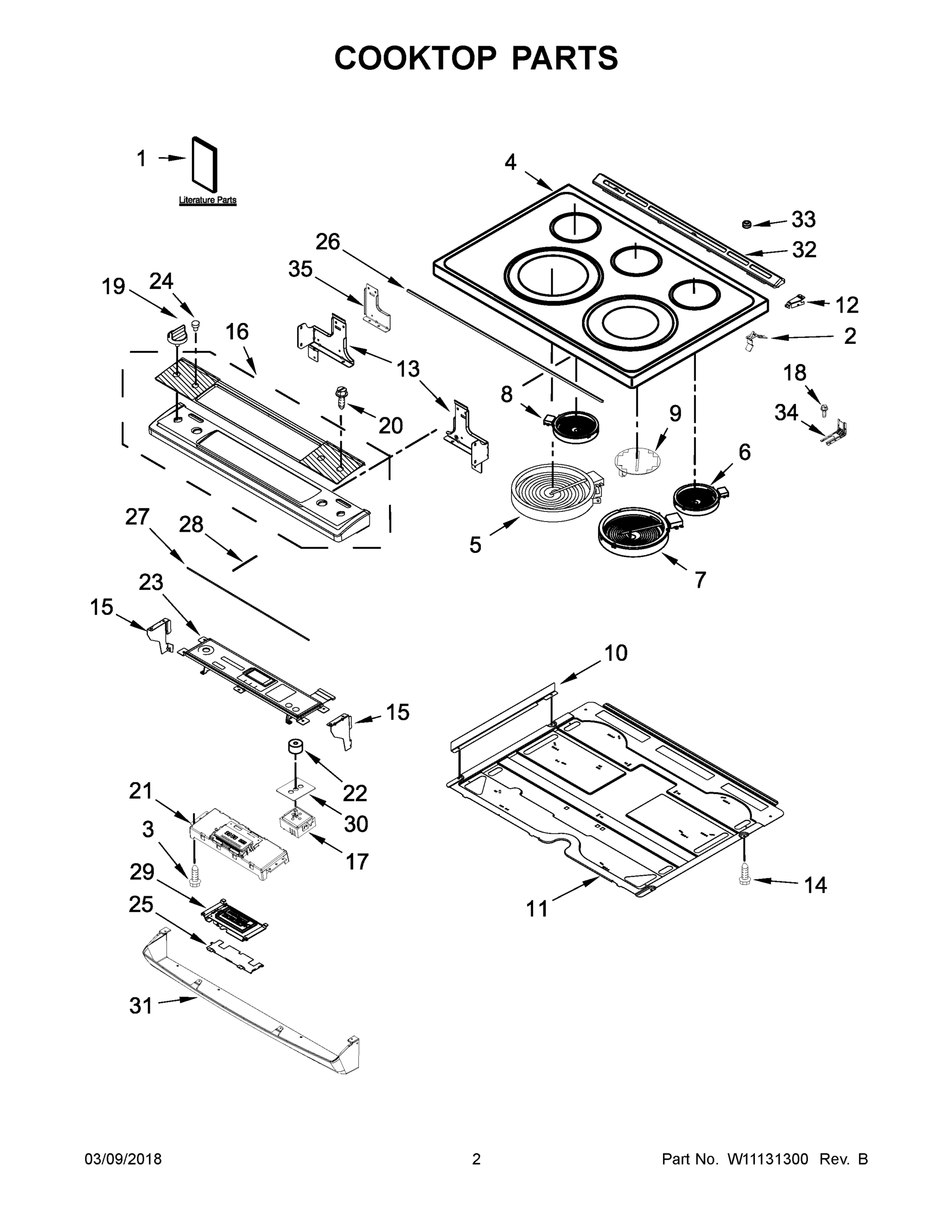 02 - COOKTOP PARTS