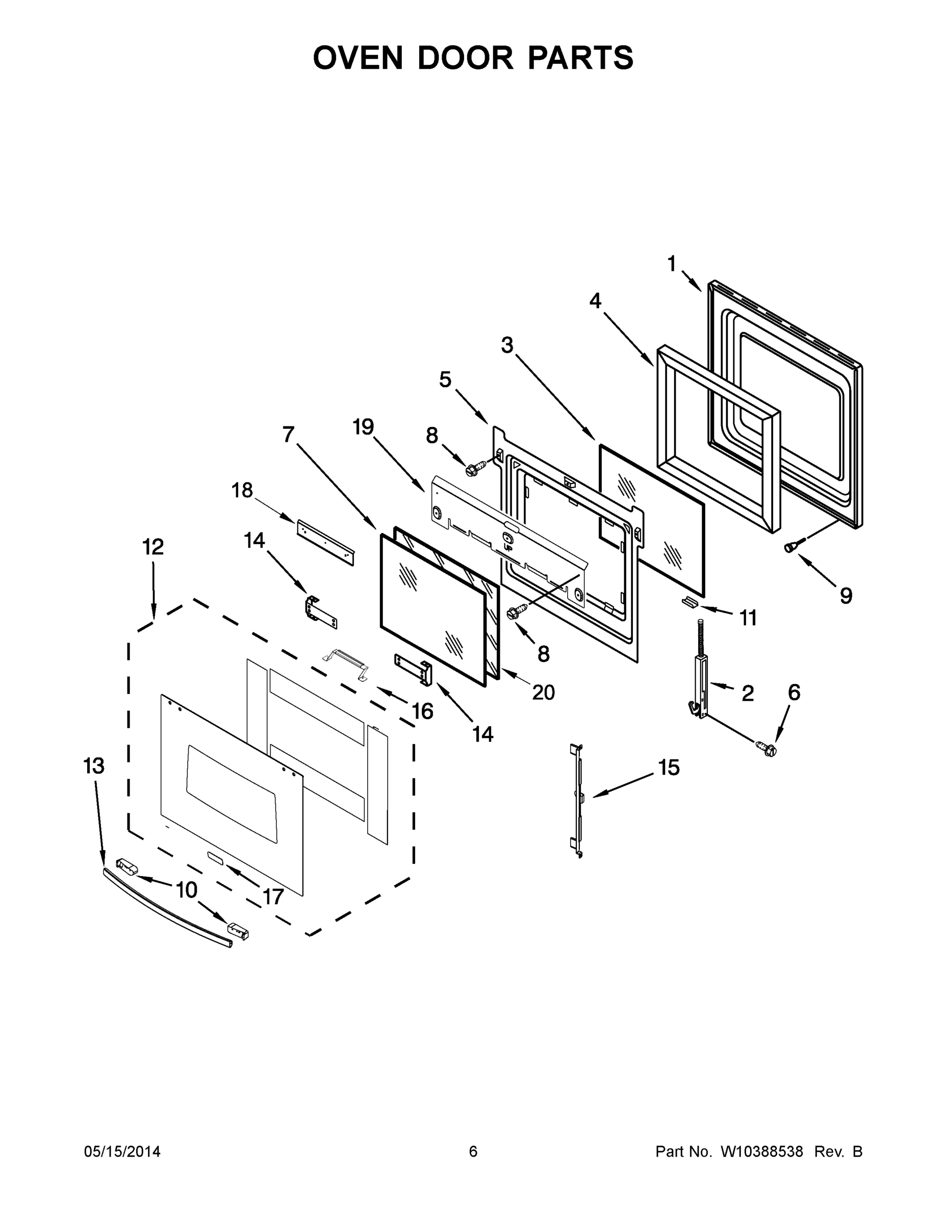 04 - OVEN DOOR PARTS