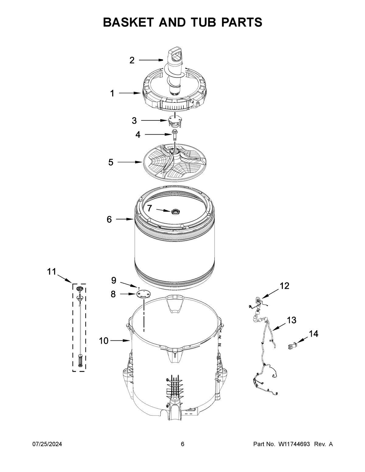 04 - BASKET AND TUB PARTS