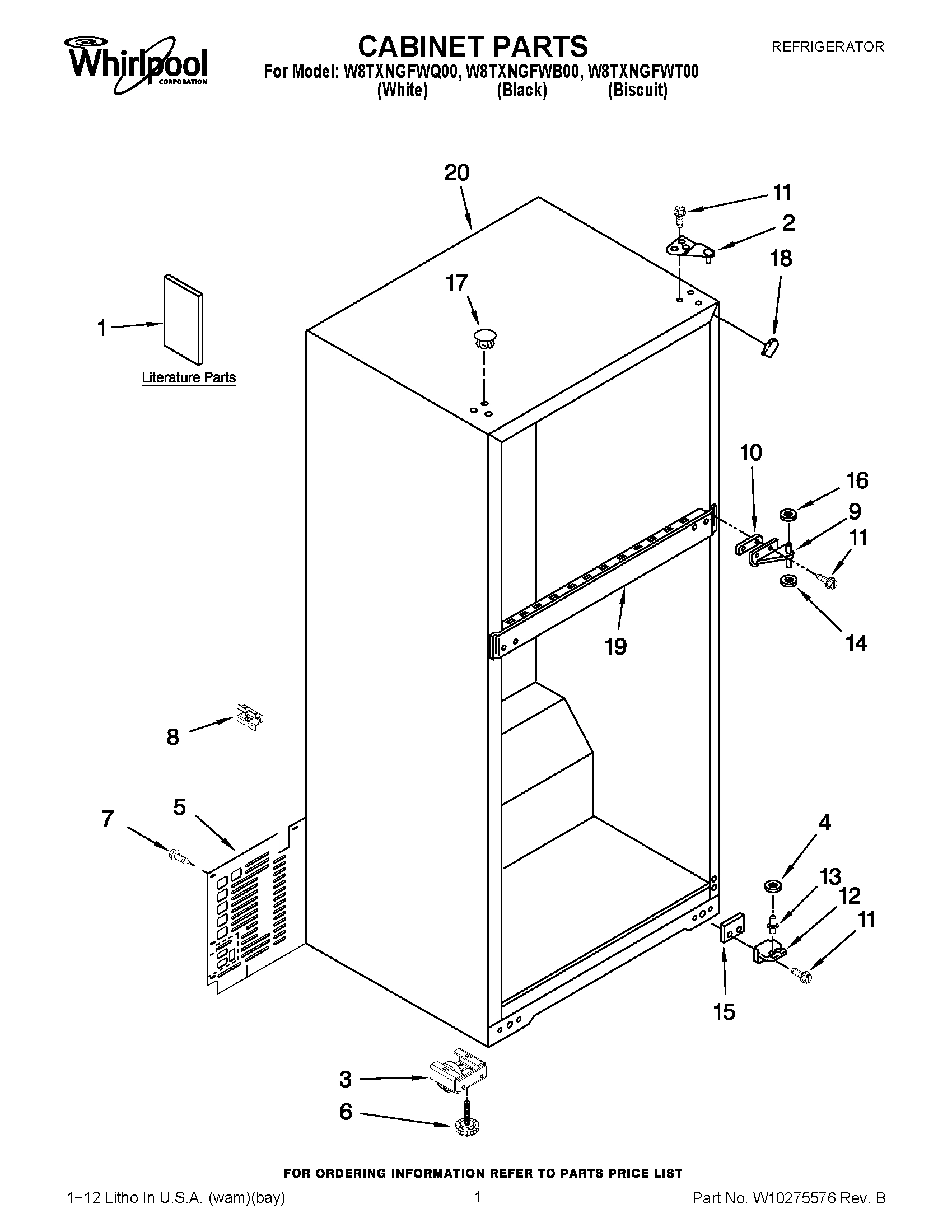 01 - CABINET PARTS