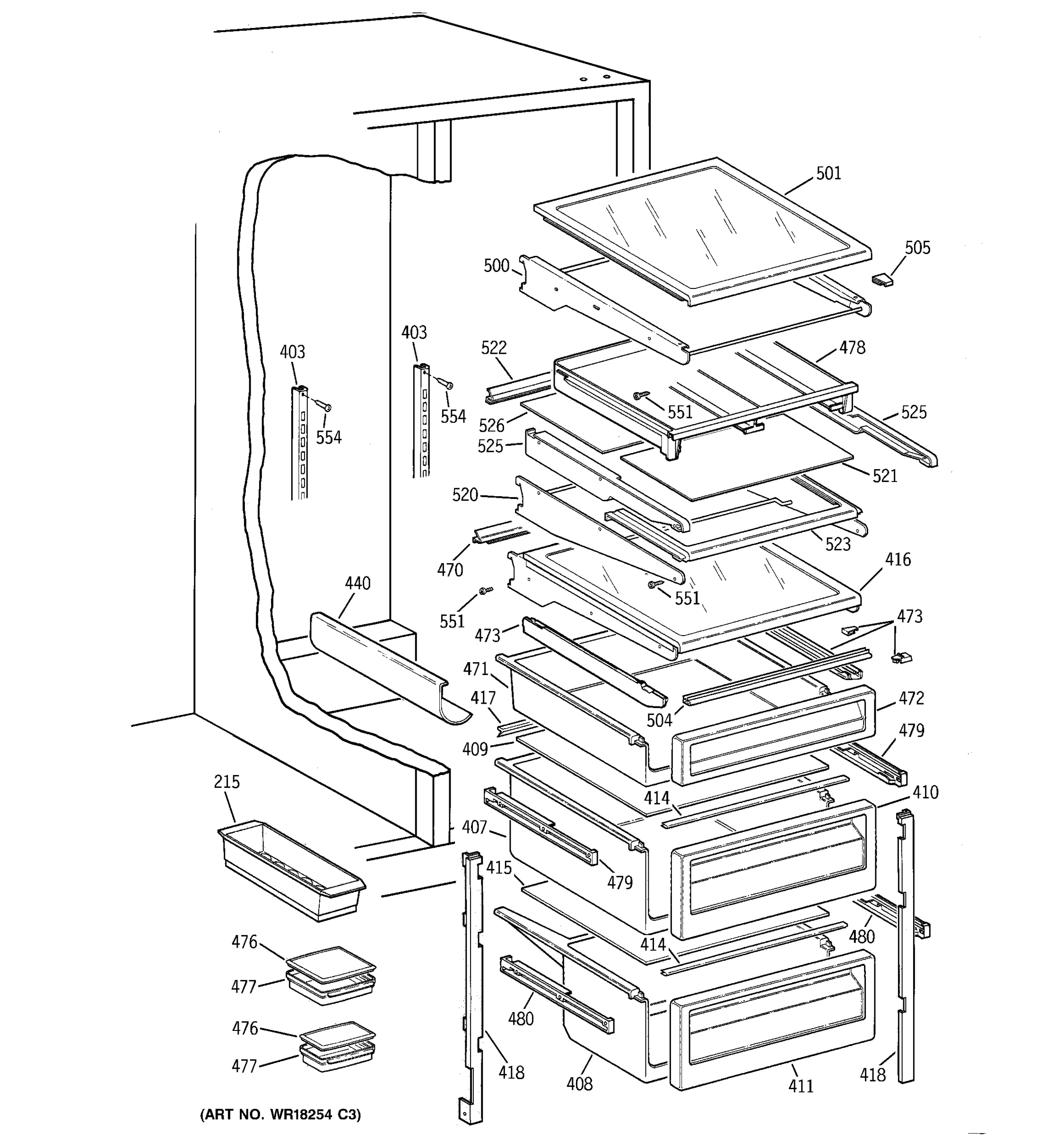 FRESH FOOD SHELVES